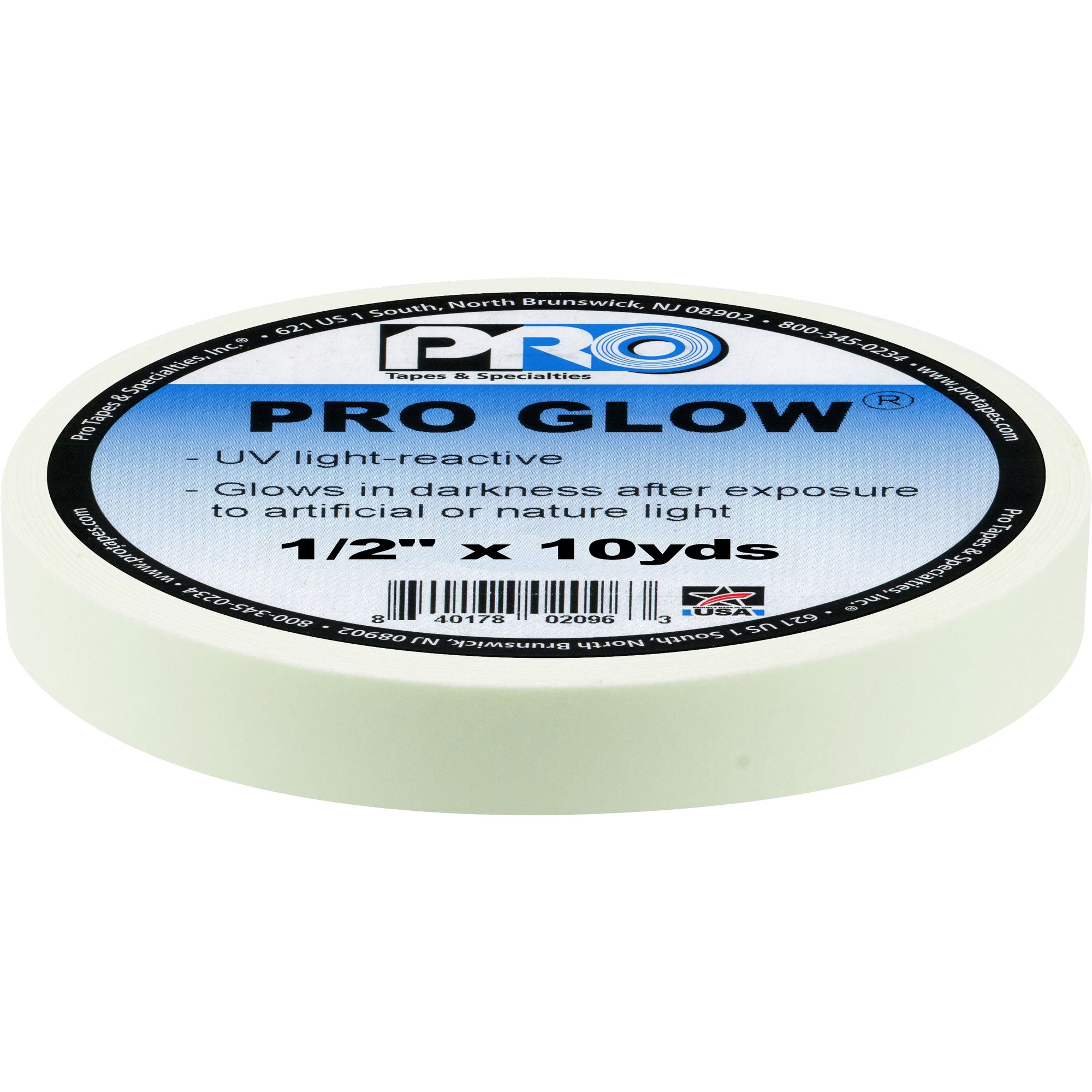 ProTapes Pro Glow - Glow in the Dark Tape 1/2" x 10yds