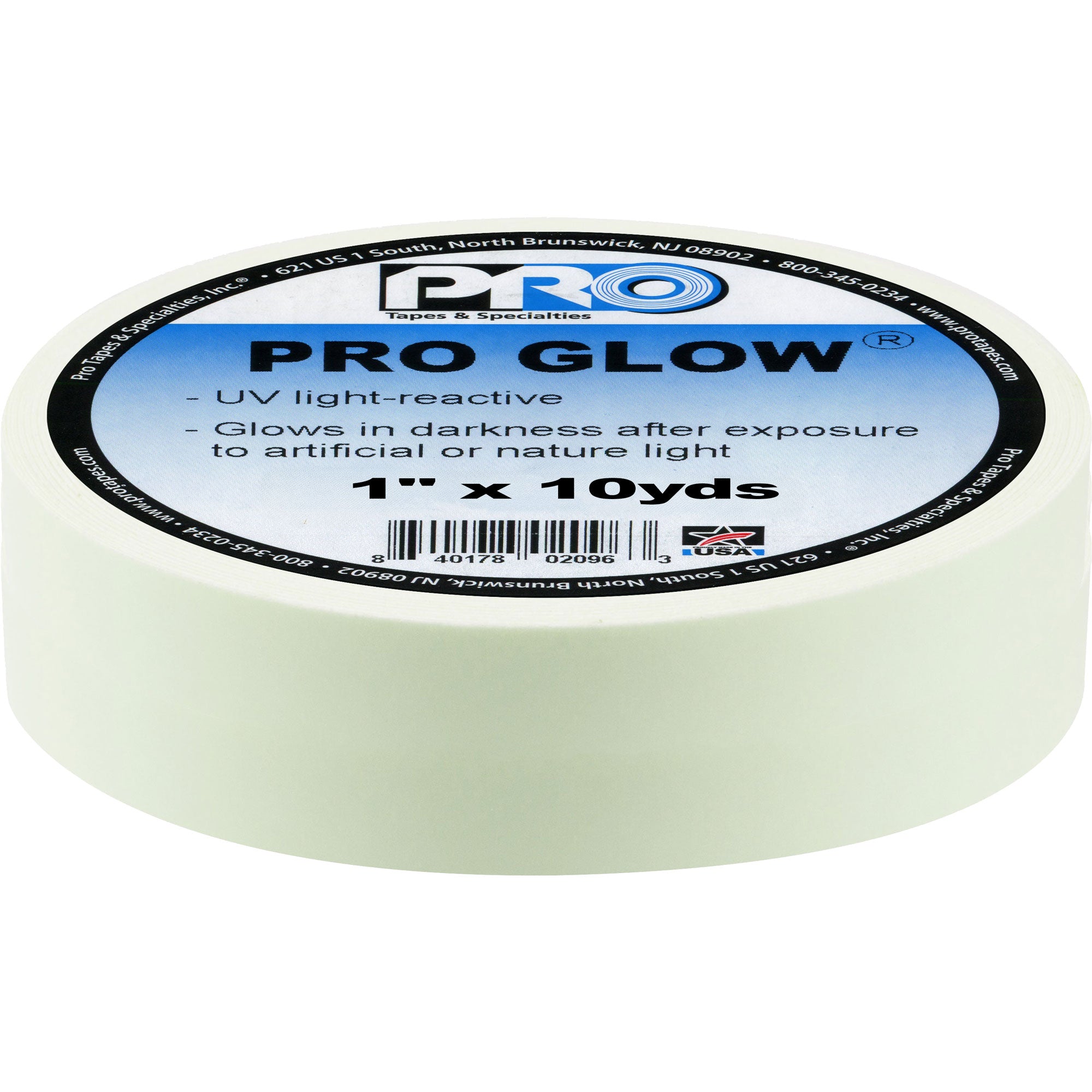 ProTapes Pro Glow - Glow in the Dark Tape 1" x 10yds