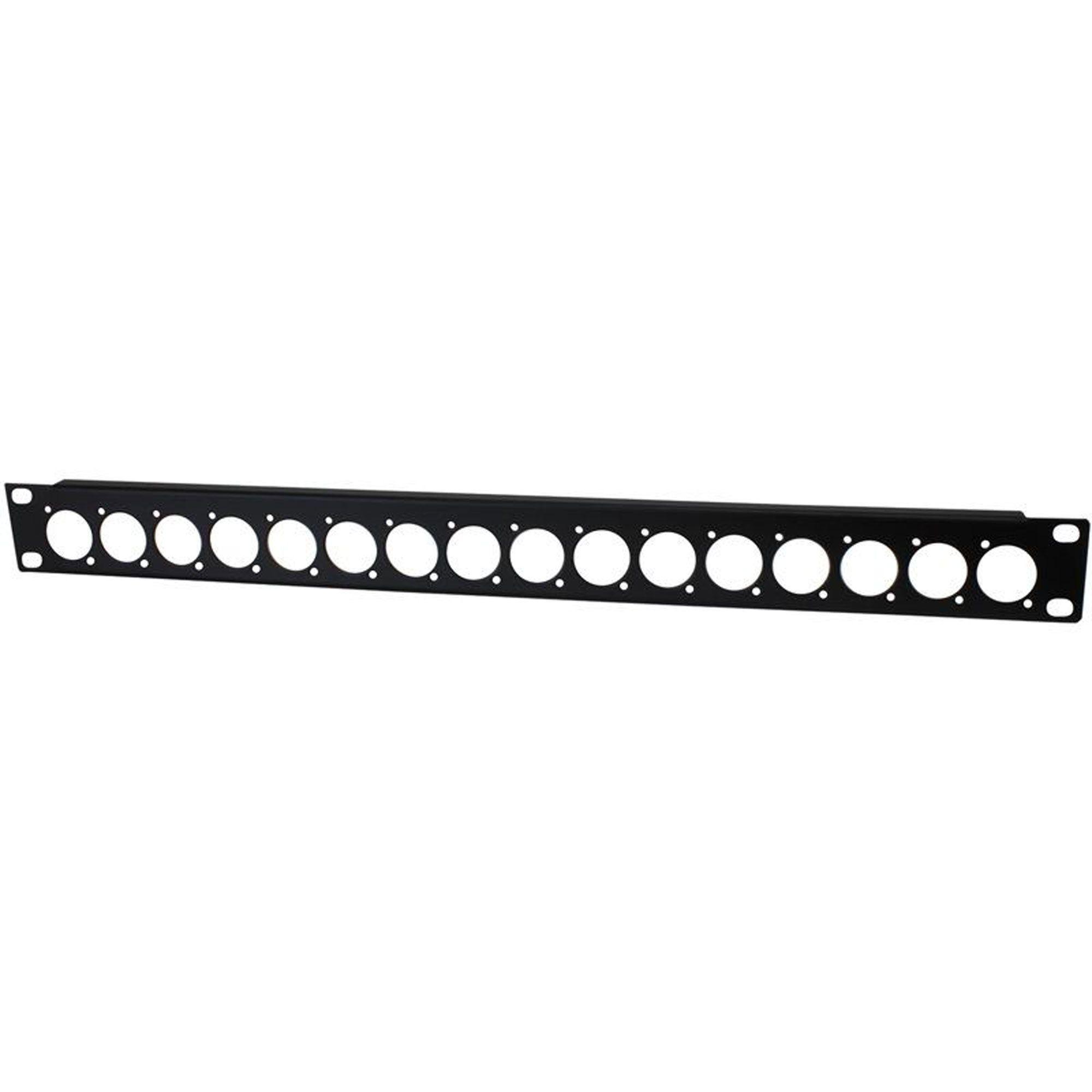 Penn Elcom R1269/1UK/16 Rack Panel Punched for Neutrik D-Style Connectors (1U, 16 Hole)