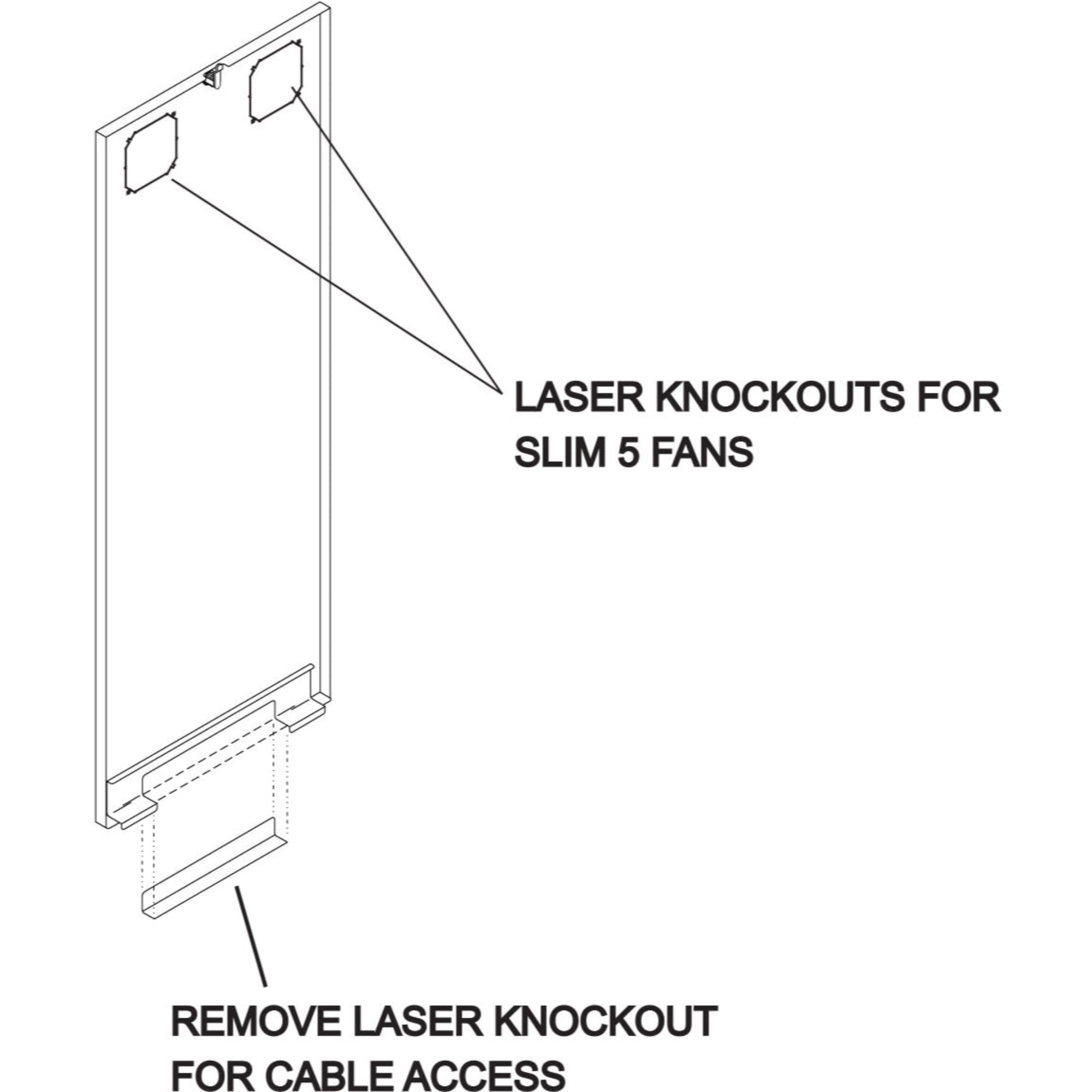 Middle Atlantic RAP21 Rear Access Panel for SLIM5 Racks (21 RU)