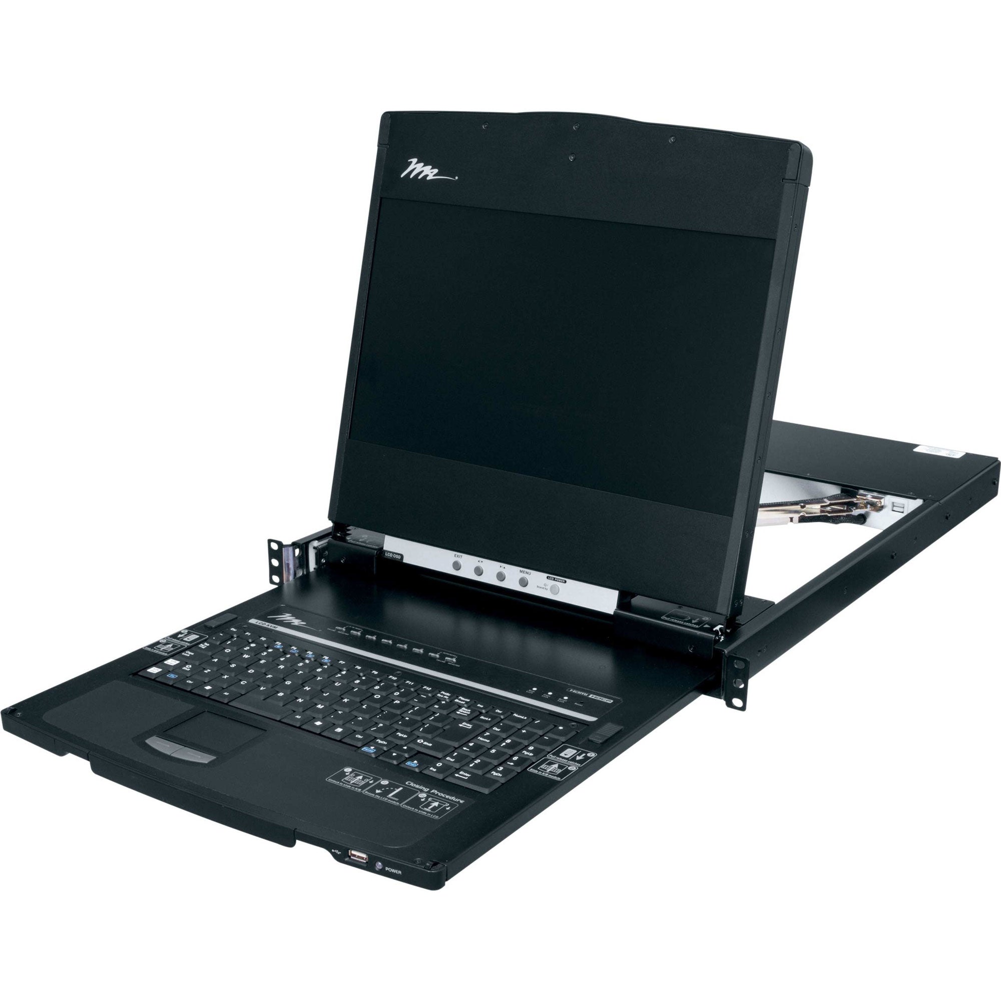 Middle Atlantic RM-KB-LCD17KVMHD Rackmount LCD, Keyboard and Touchpad