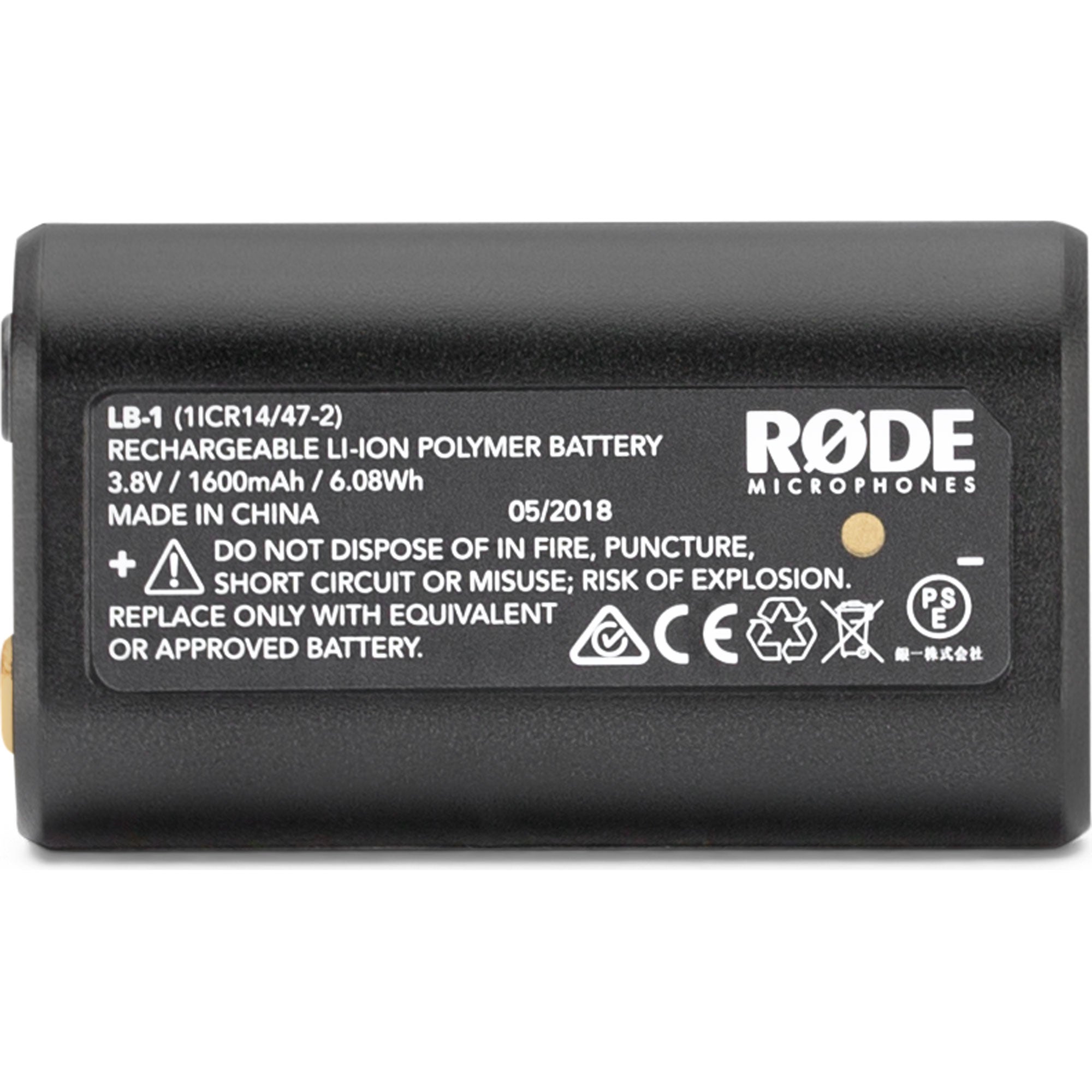 Rode LB-1 Rechargeable 1600mAh Lithium-Ion Battery for VMP+ and TX-M2