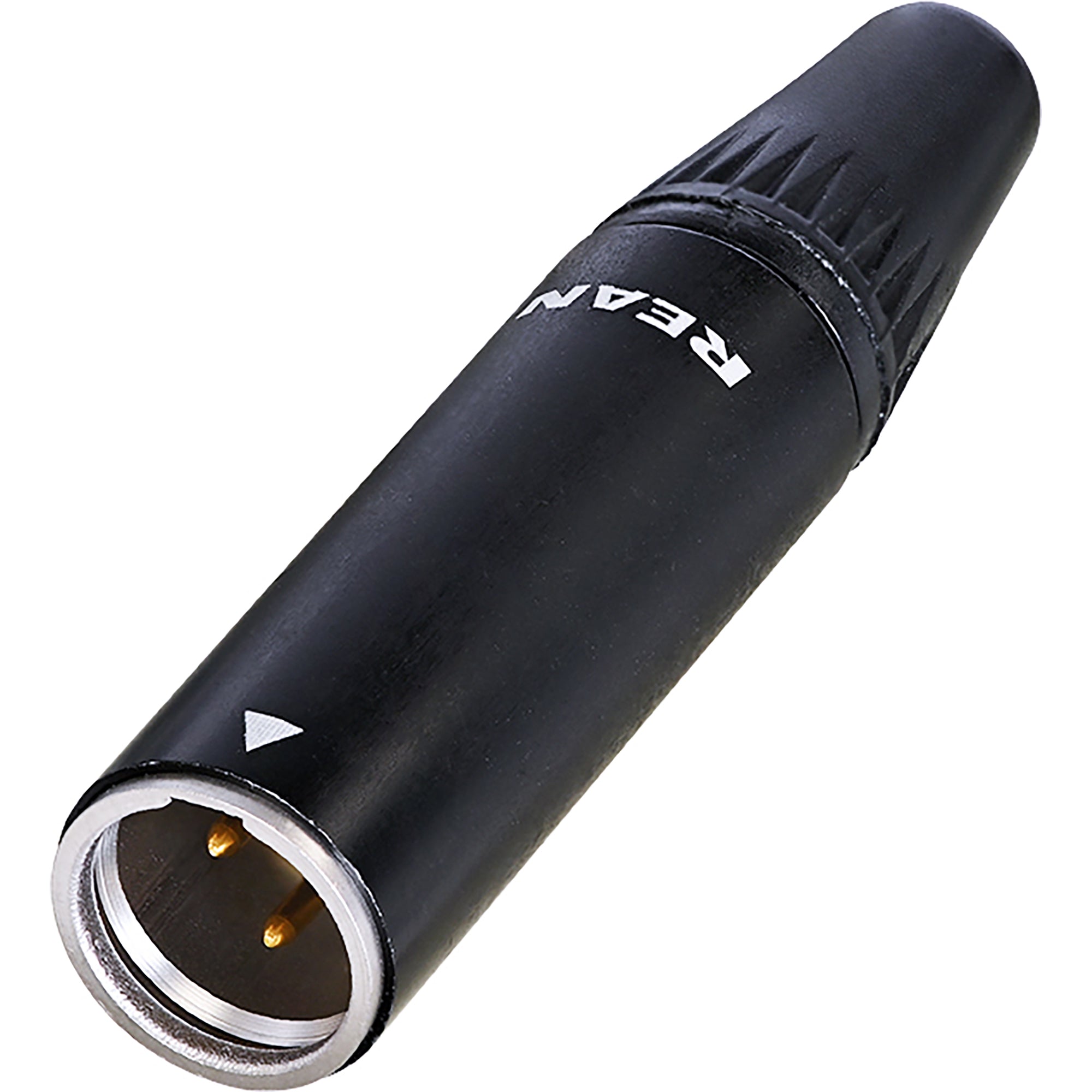 Neutrik Rean RT3MC-B Male 3-Pin Tiny XLR Connector (Black/Gold)