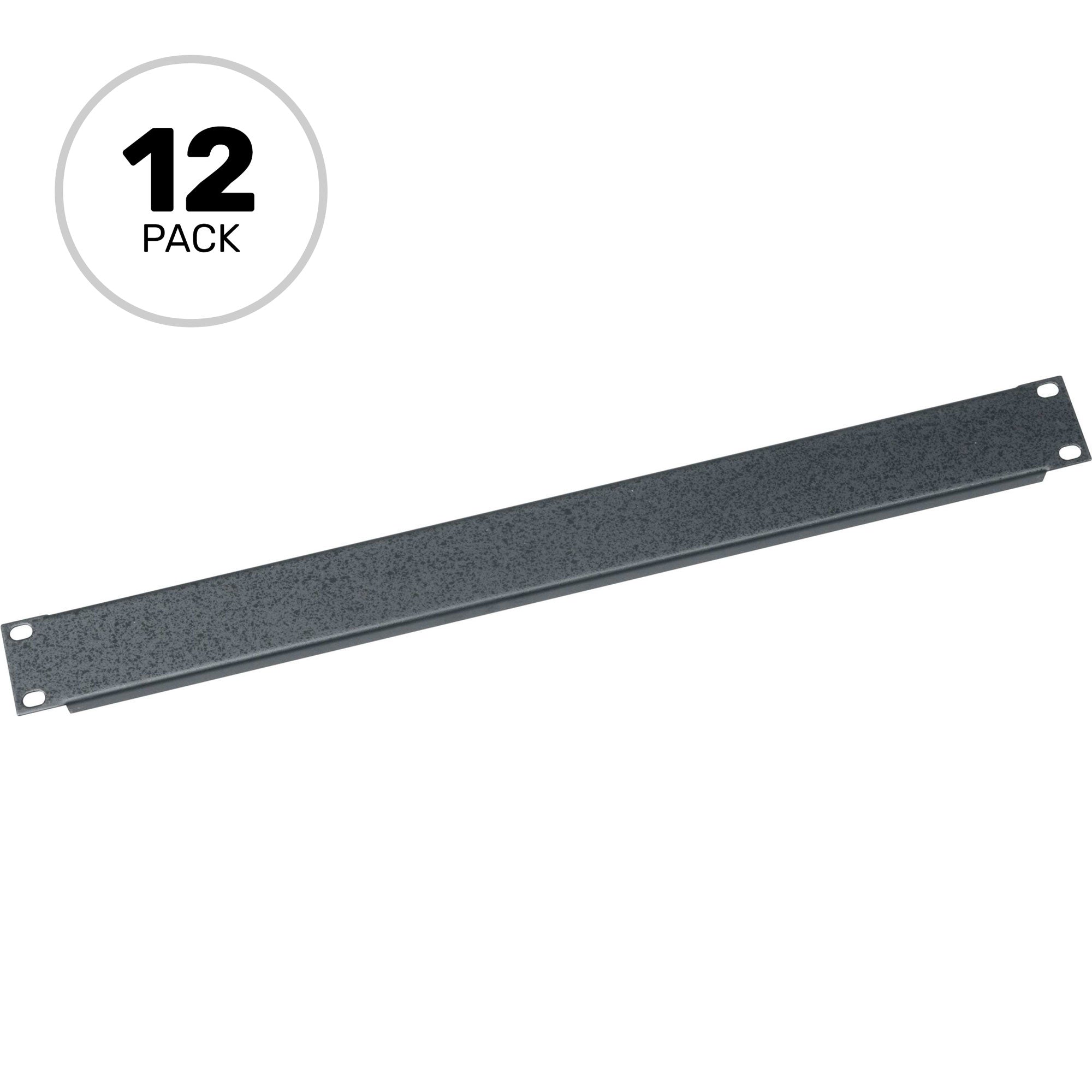 Middle Atlantic SB1-CP12 Flanged Steel Blank Rack Panel 1U (12 Pack)