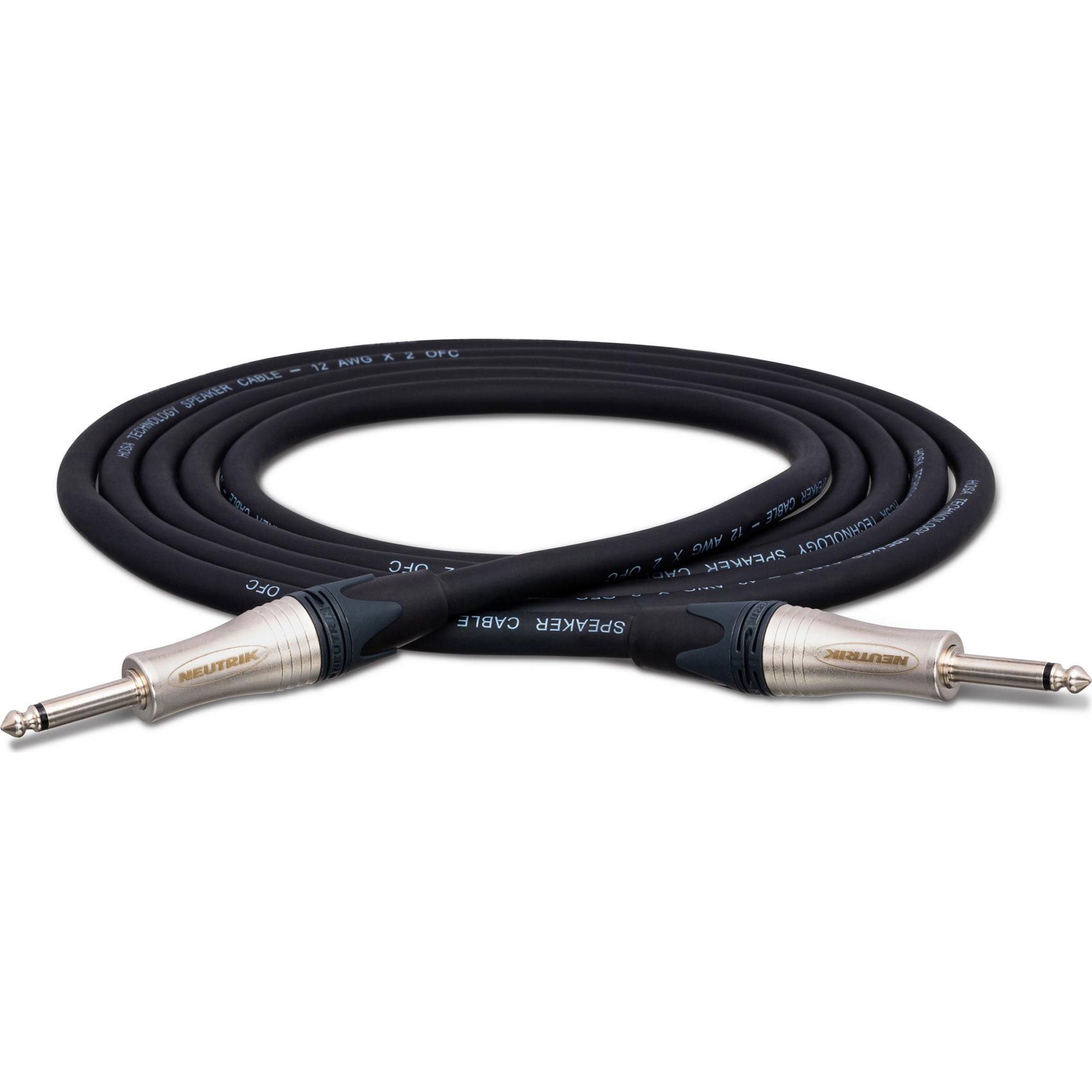 Hosa SKJ-203 Neutrik 1/4" TS to Neutrik 1/4" TS 12 AWG Edge Speaker Cable (3')