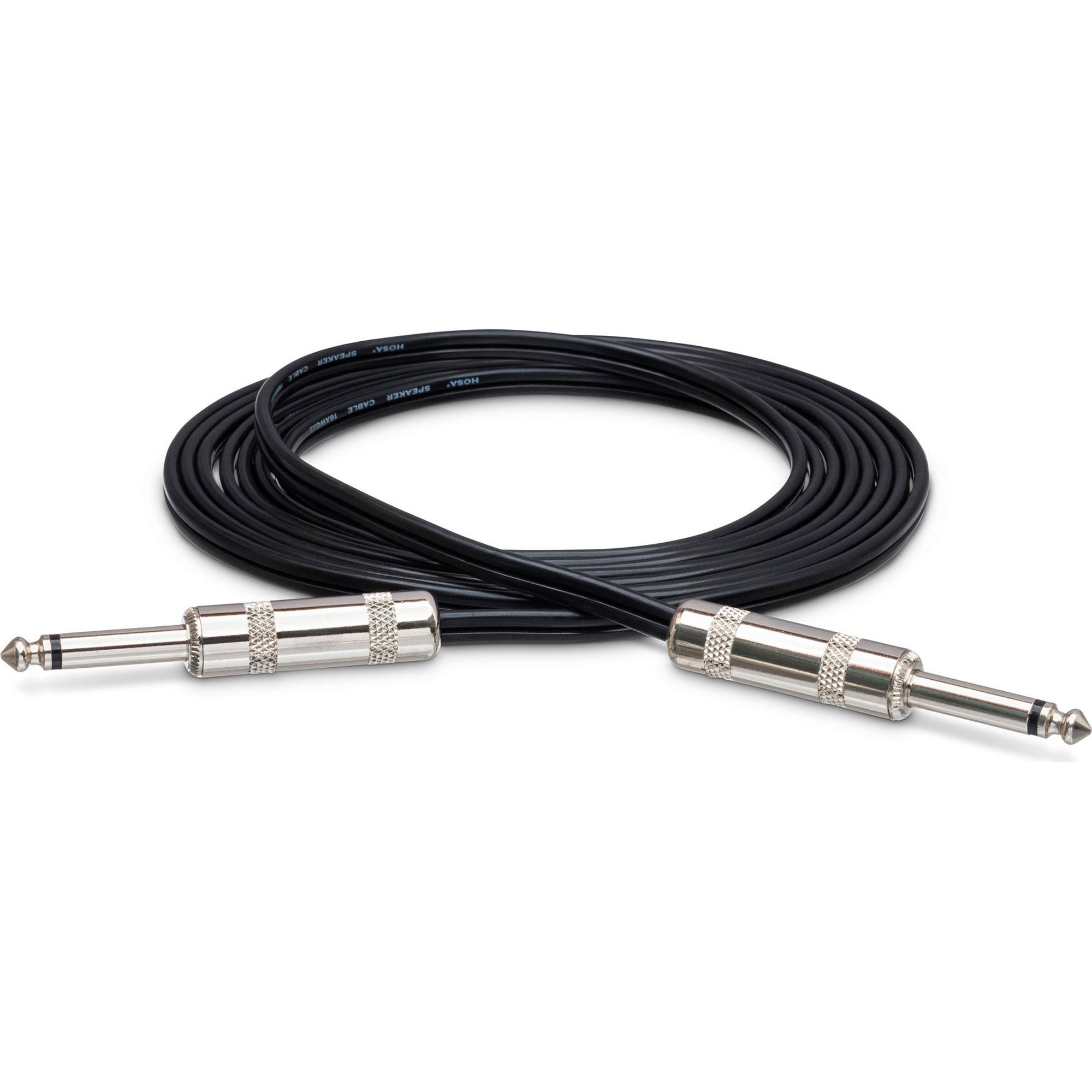 Hosa SKZ-605 1/4" TS to 1/4" TS 16 AWG Zip-Style Speaker Cable (5')