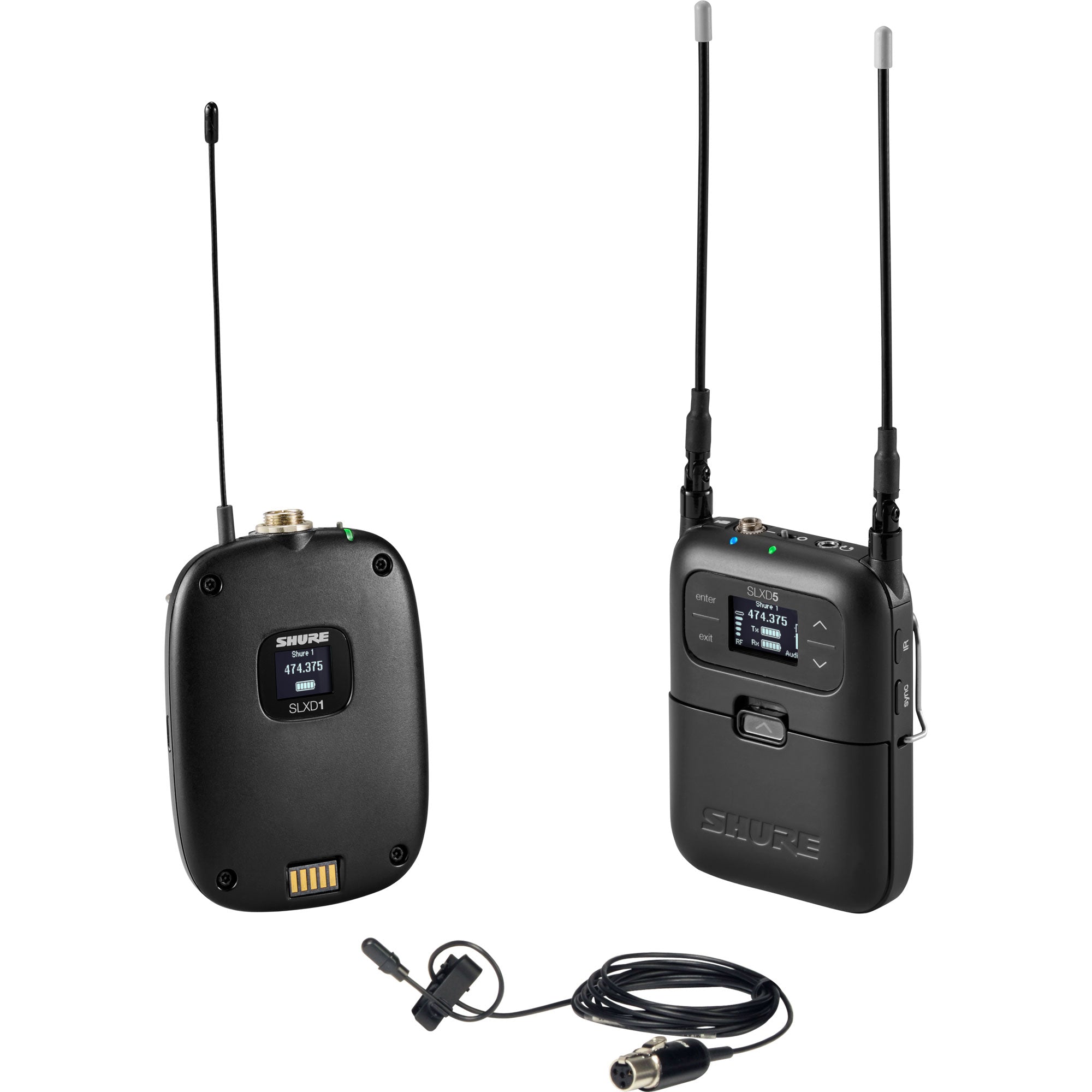 Shure SLXD15/DL4B Digital Camera-Mount Wireless DL4 Lavalier Mic System (G58: 470-514 MHz)