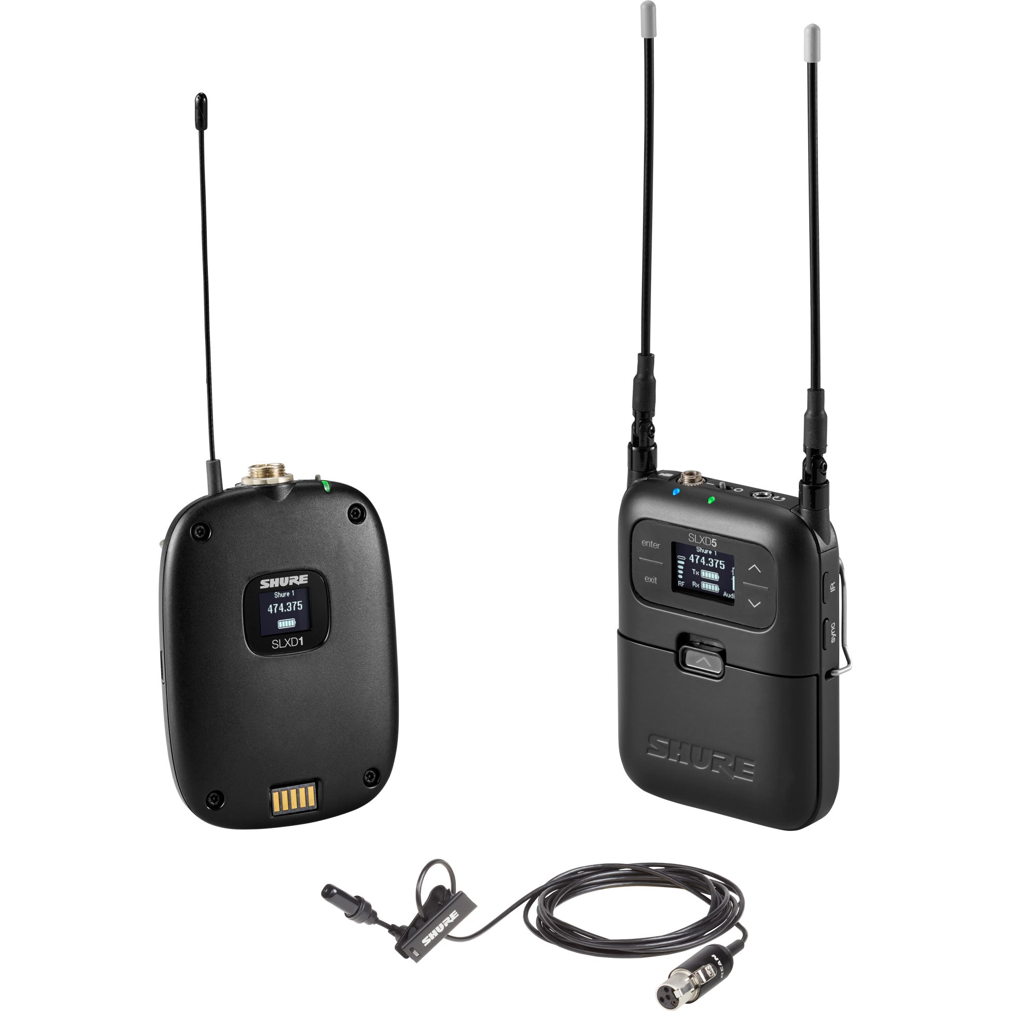 Shure SLXD15/UL4B Digital Camera-Mount Wireless UL4 Lavalier Mic System (J52: 558-616 MHz)