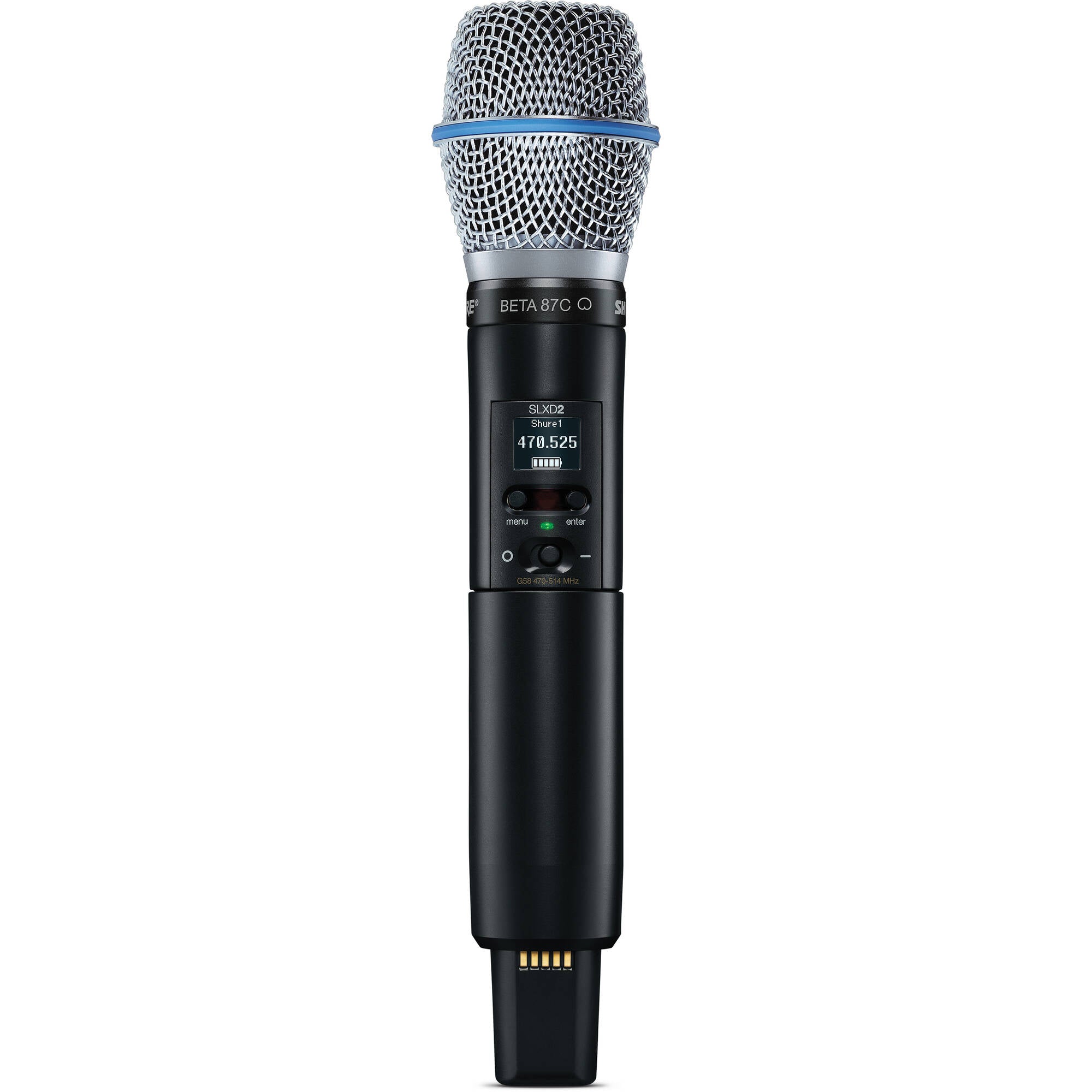 Shure SLXD2/B87C Digital Wireless Handheld Transmitter with Beta 87C Mic (G58: 470-514 MHz)