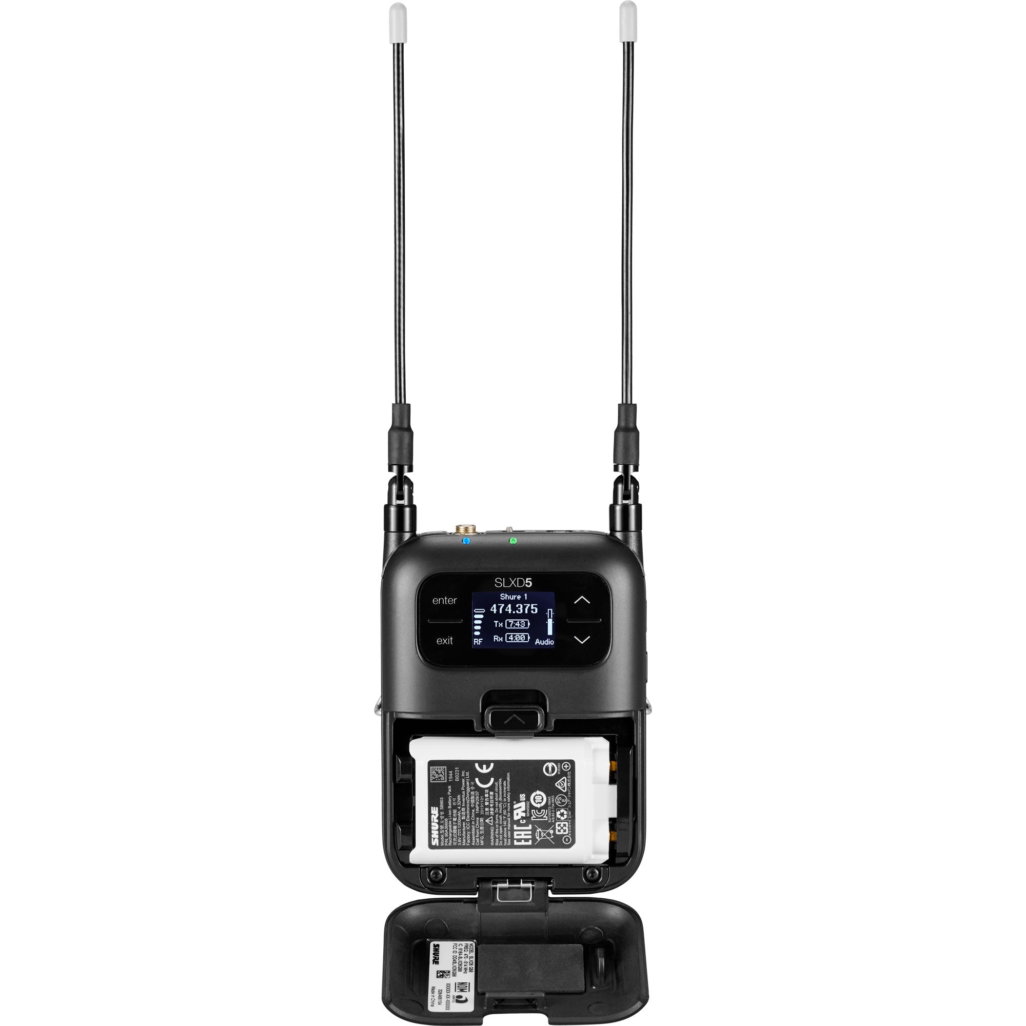 Shure SLXD5 Digital Camera-Mount Wireless Microphone Receiver (J52: 558-616 MHz)