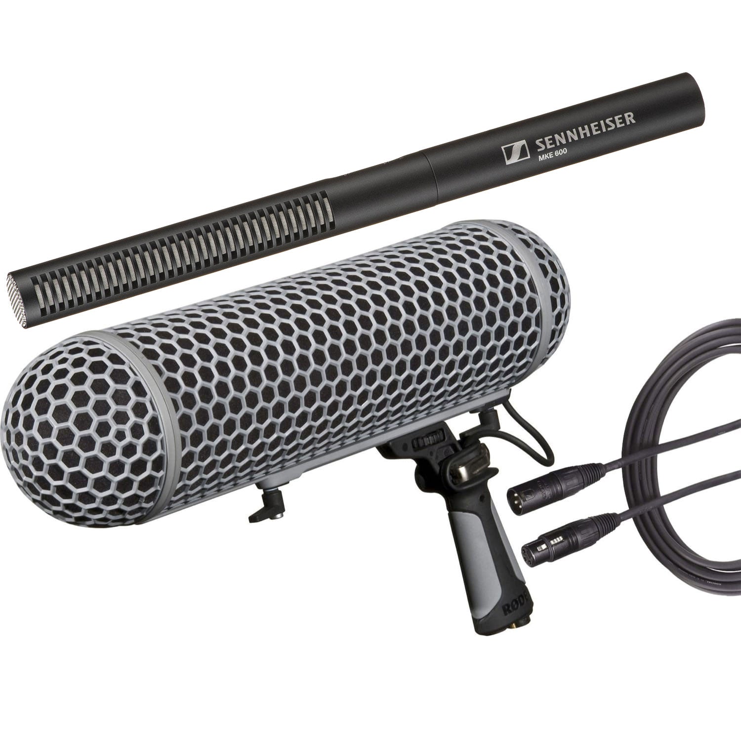 Sennheiser MKE600 Shotgun Microphone Location Recording Kit (Power Bundle)