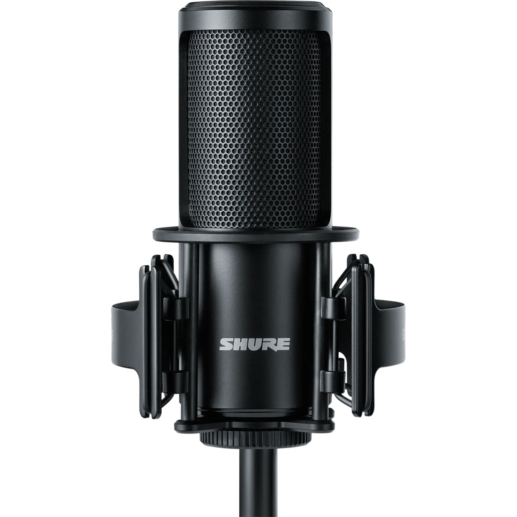 Shure SM4 Large-Diaphragm Cardioid Condenser Microphone Kit with Shockmount (Black)