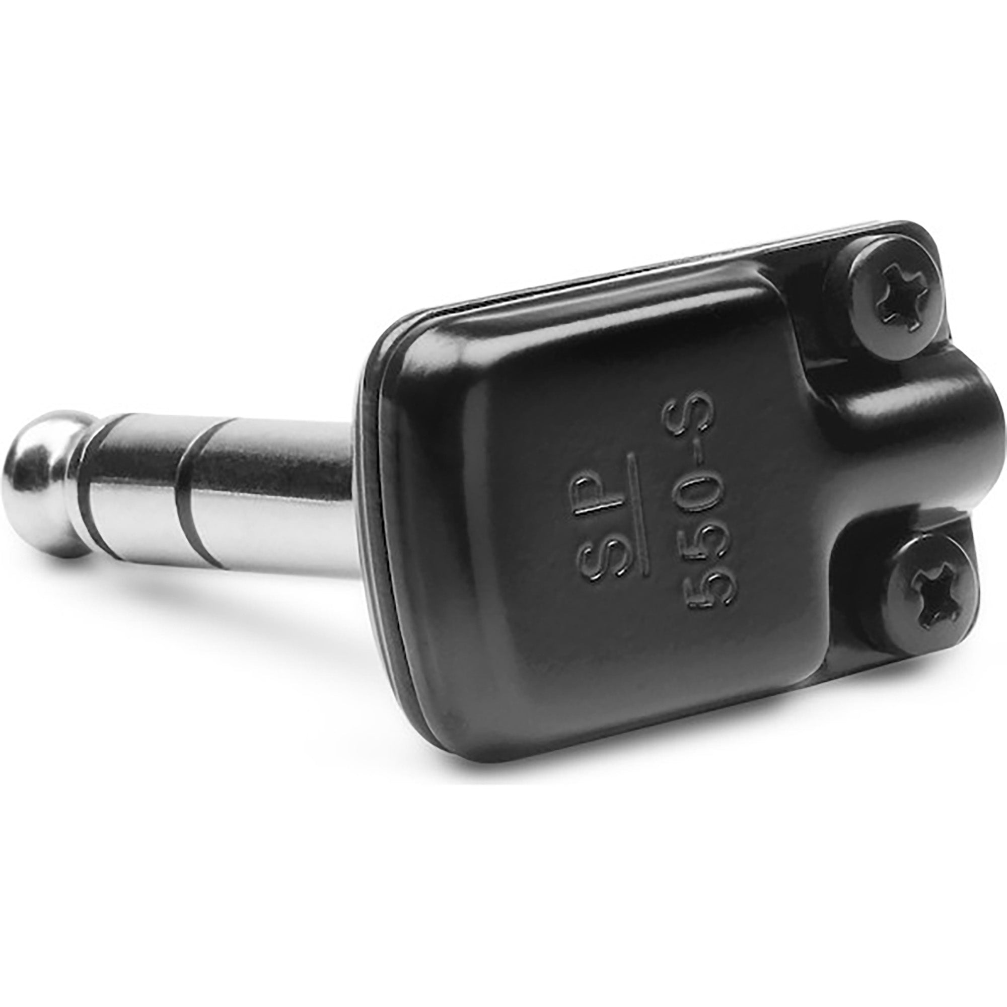 SquarePlug SP550-SBK Compact Pancake Right-Angle 1/4" TRS Stereo Cable Plug (Black)