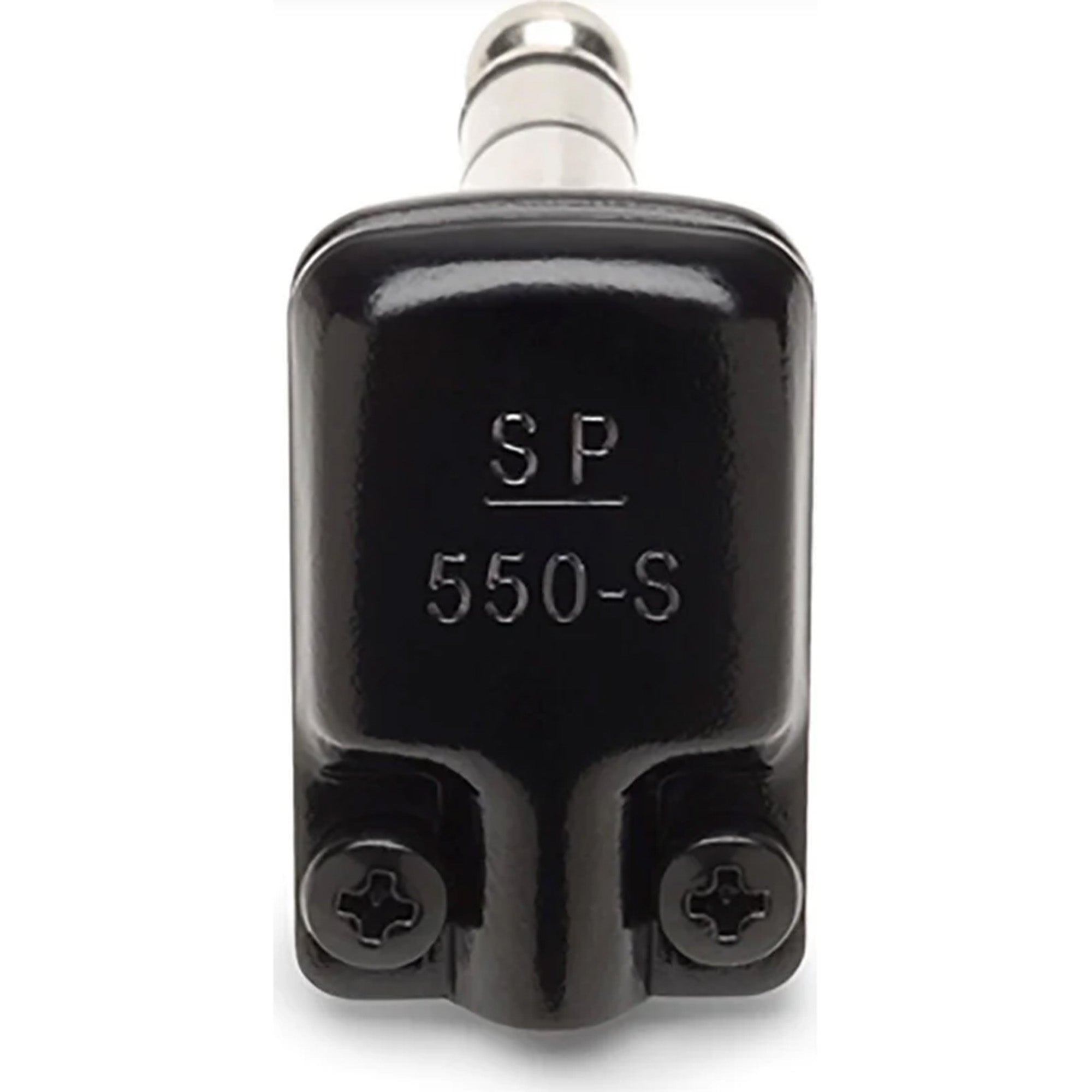 SquarePlug SP550-SBK Compact Pancake Right-Angle 1/4" TRS Stereo Cable Plug (Black)