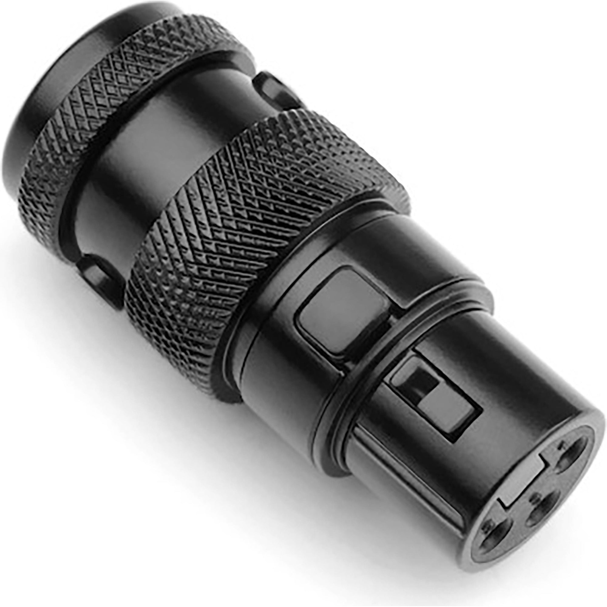 SquarePlug SPX-FBK Low-Profile Heavy-Duty All Metal 3-Pin Female XLR Connector (Black)