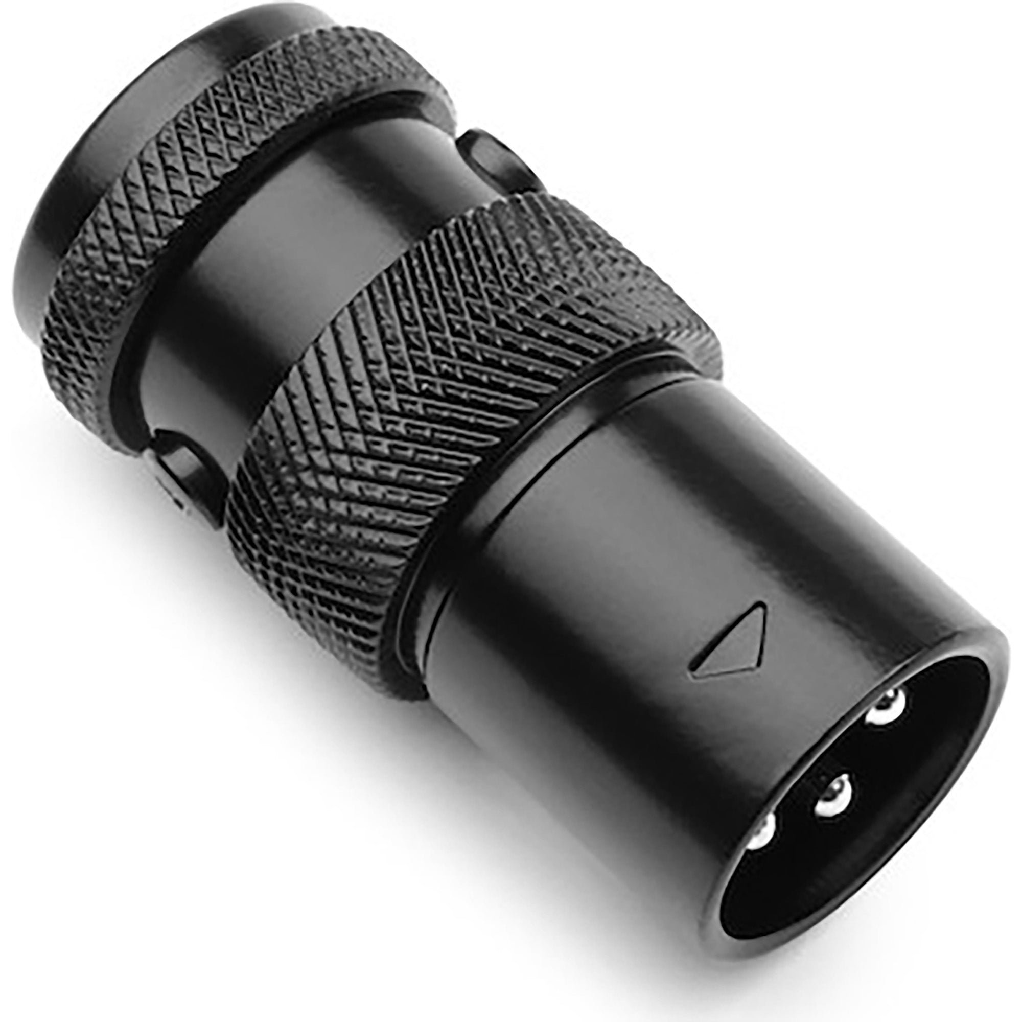 SquarePlug SPX-MBK Low-Profile Heavy-Duty All Metal 3-Pin Male XLR Connector (Black)