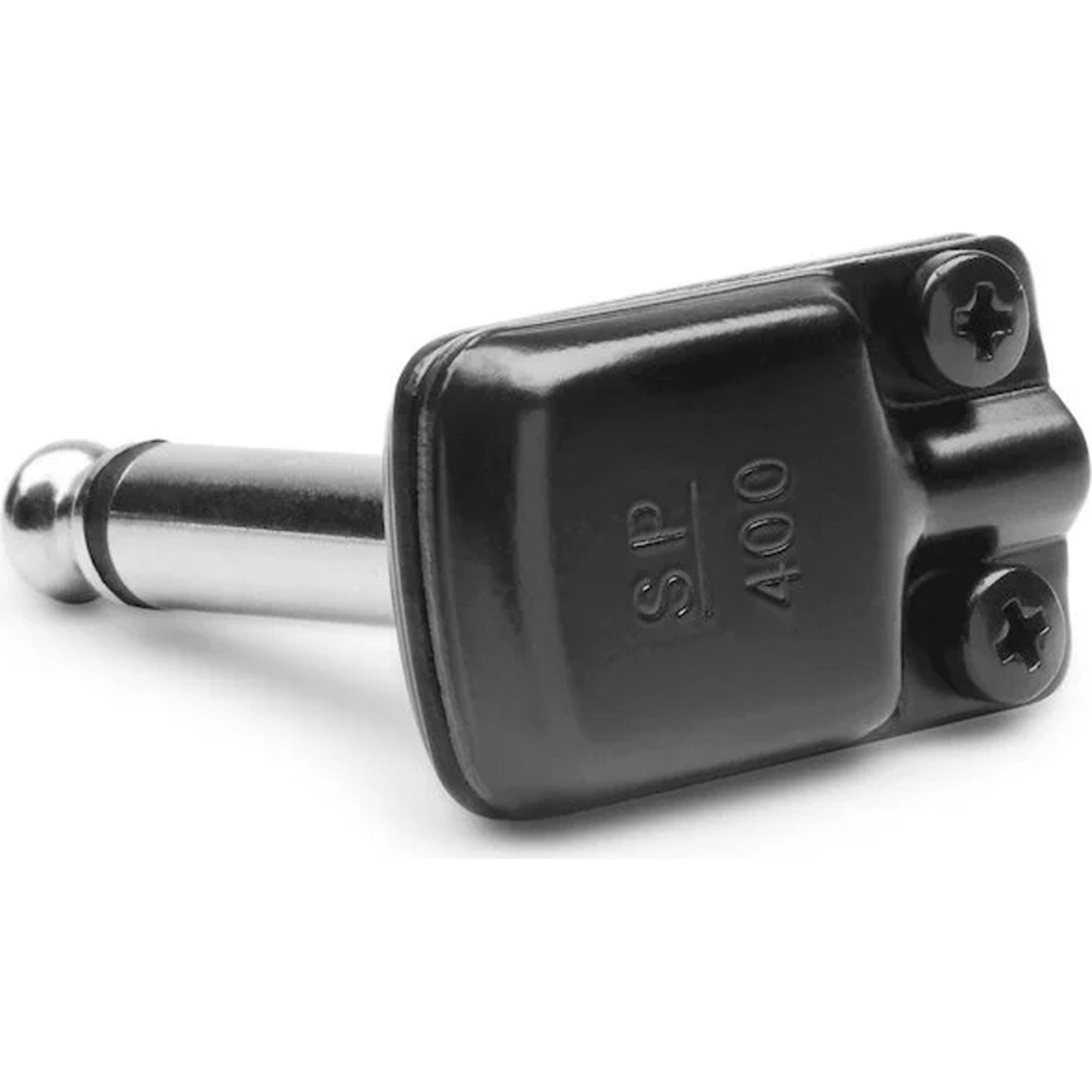 SquarePlug SP400BK Compact Pancake Right-Angle 1/4" TS Mono Cable Plug (Black)