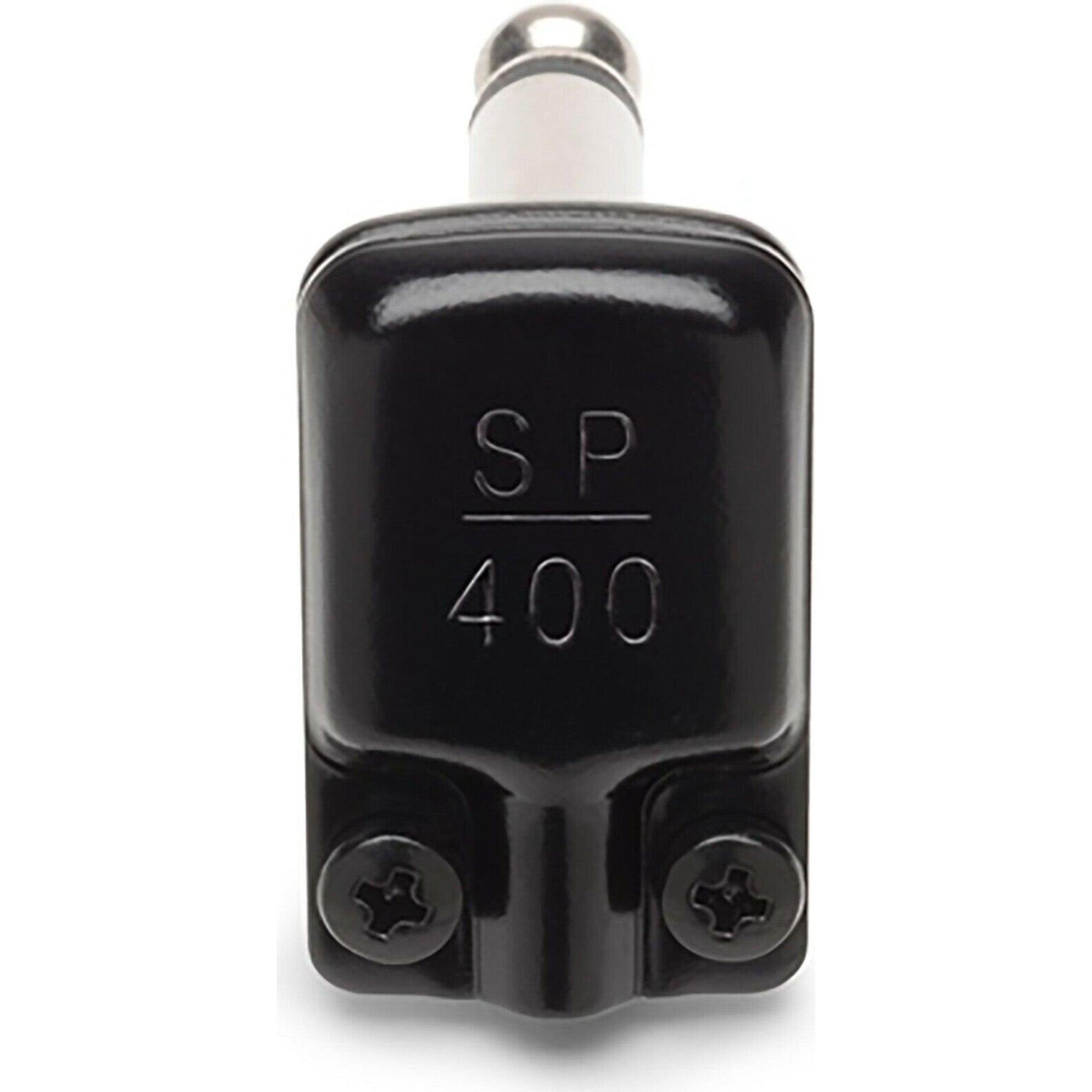 SquarePlug SP400BK Compact Pancake Right-Angle 1/4" TS Mono Cable Plug (Black)