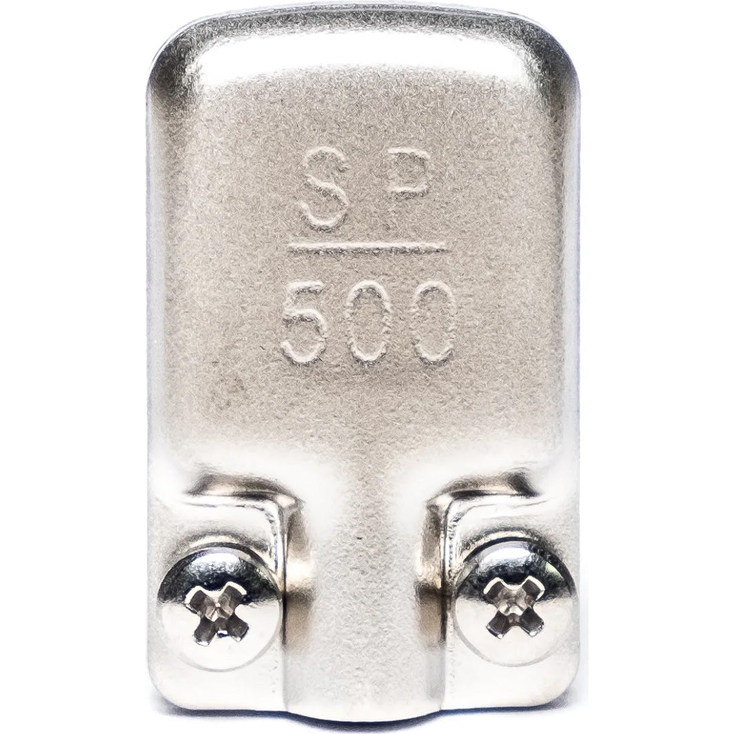 SquarePlug SP500 Compact Pancake Right-Angle 1/4" TS Mono Cable Plug (Matte Nickel)