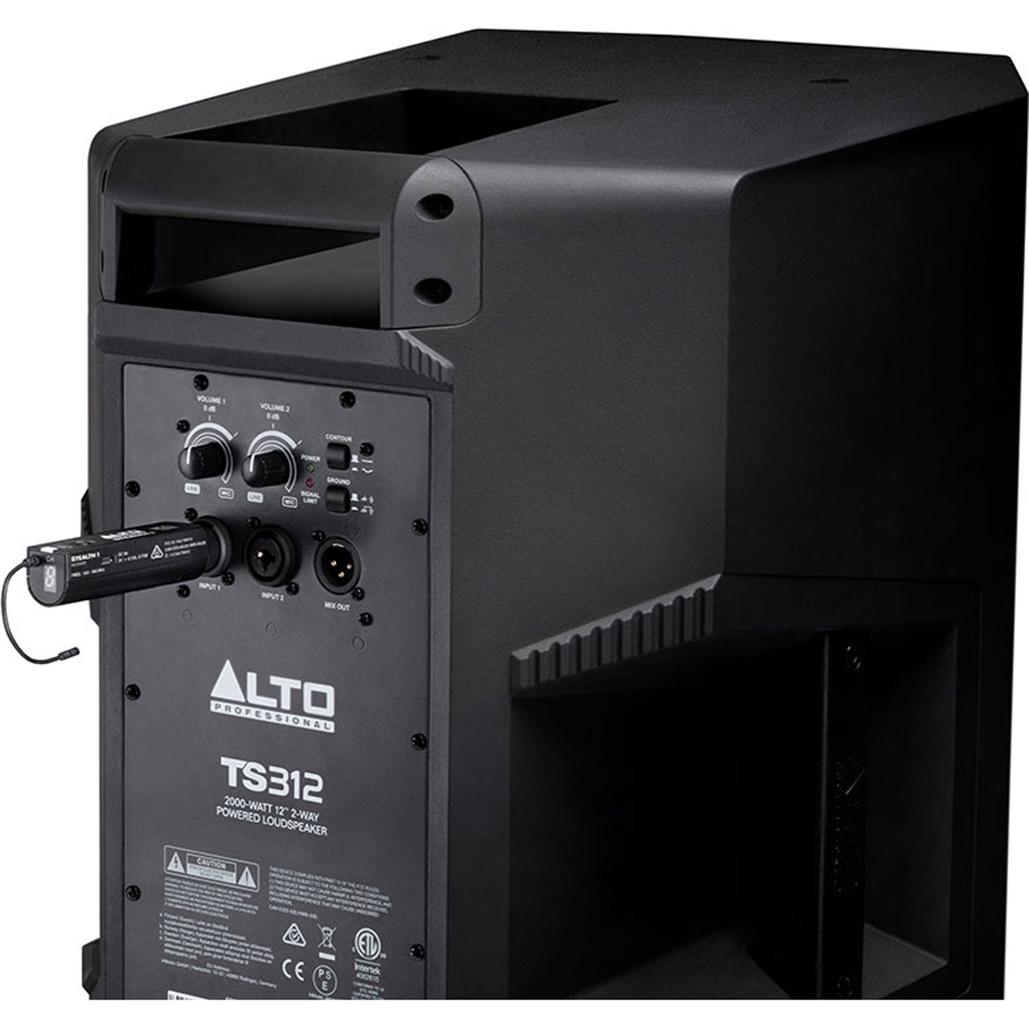 Alto Professional Stealth 1 Mono Wireless System for Powered Speakers or Mics (542-566 MHz)