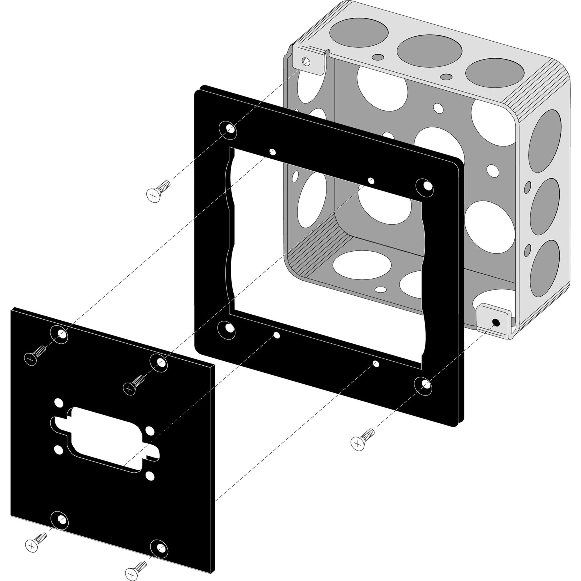 Middle Atlantic UCP-ADP UCP Panel 1900 Box Adapter