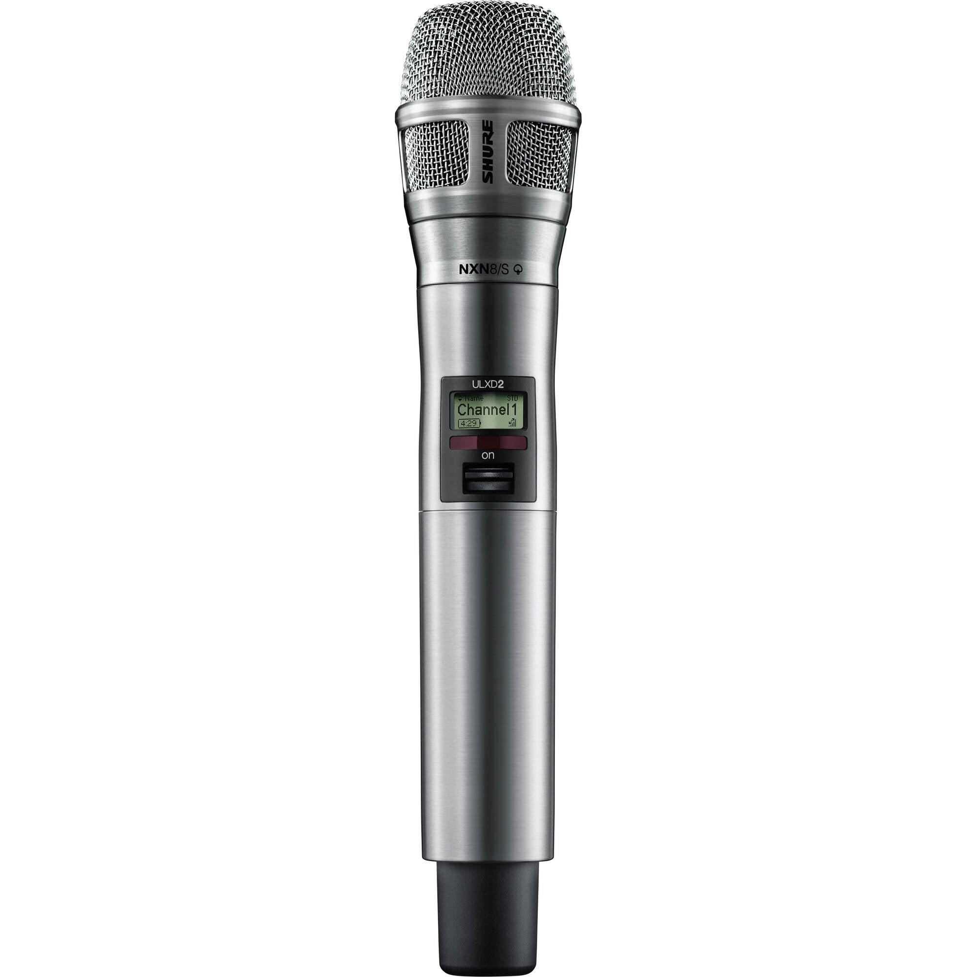 Shure ULXD2/N8SN Handheld Wireless Transmitter with Nexadyne 8/S Capsule (H50: 534-597 MHz, Nickel)