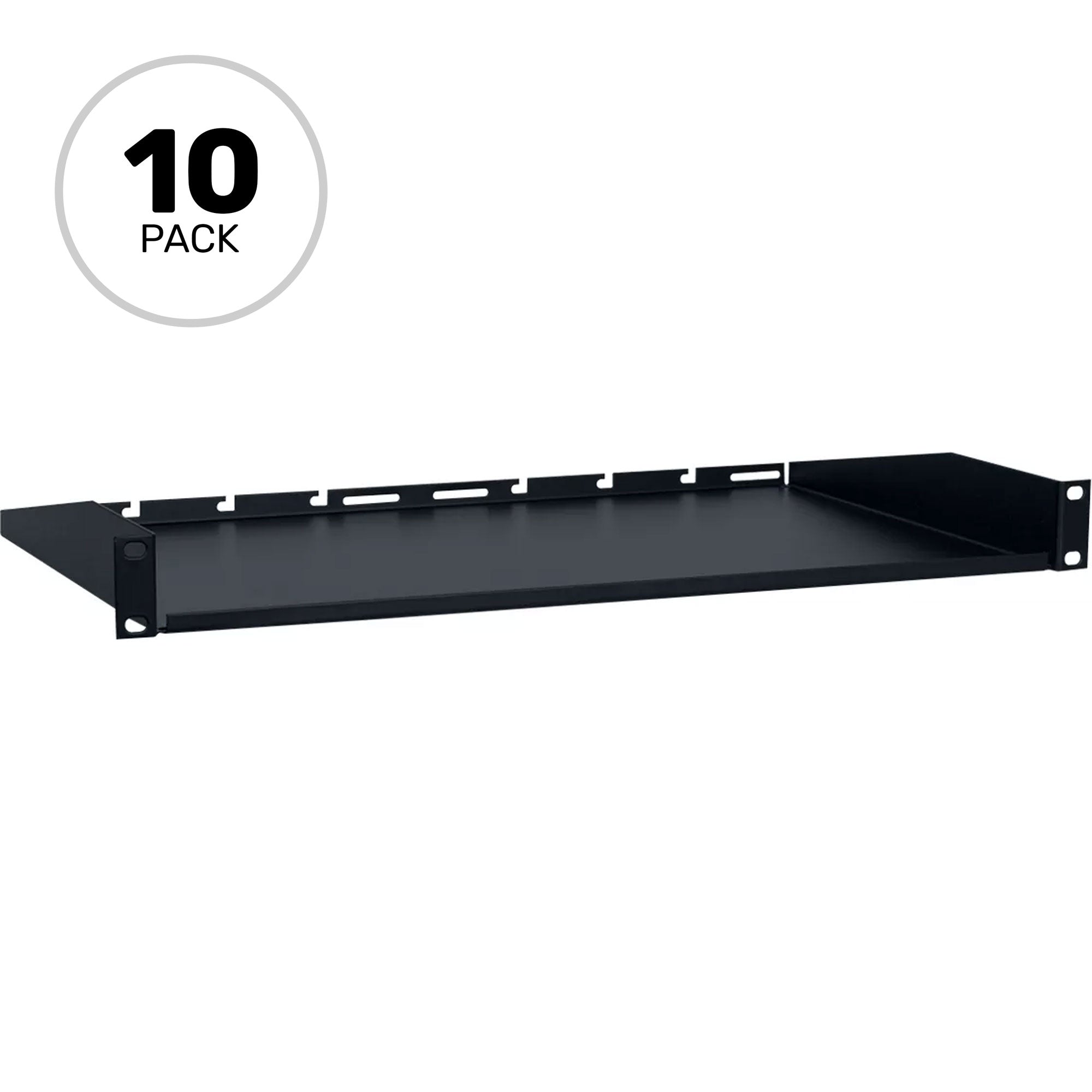 Lowell US-114CC Rack Utility Shelf (1U, 14" Deep, 10 Pack)