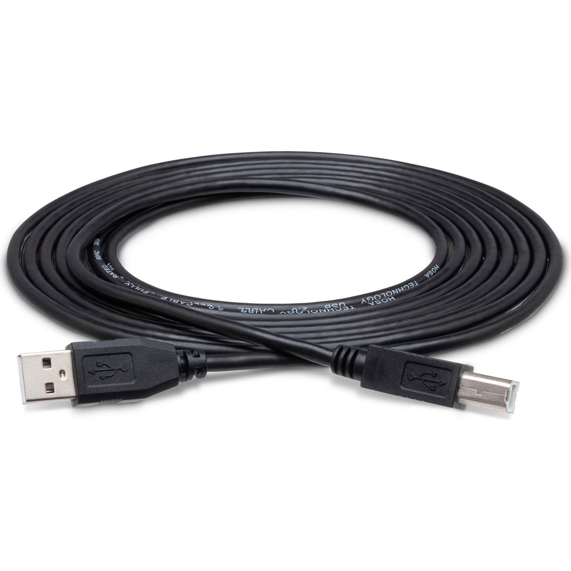 Hosa USB-203AB High Speed Type A to Type B USB Cable (3')