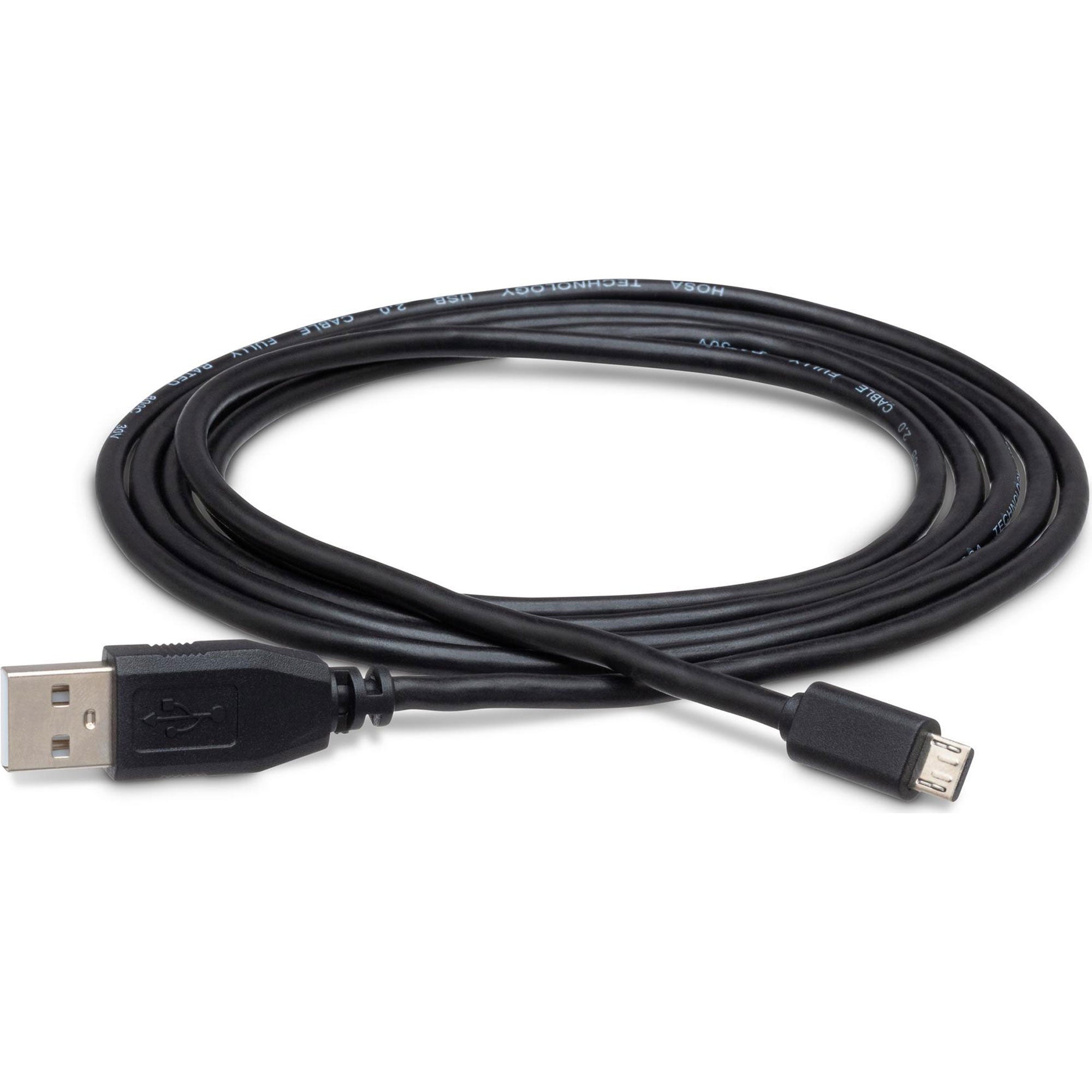 Hosa USB-206AC High Speed Type A to Micro-B USB Cable (6')