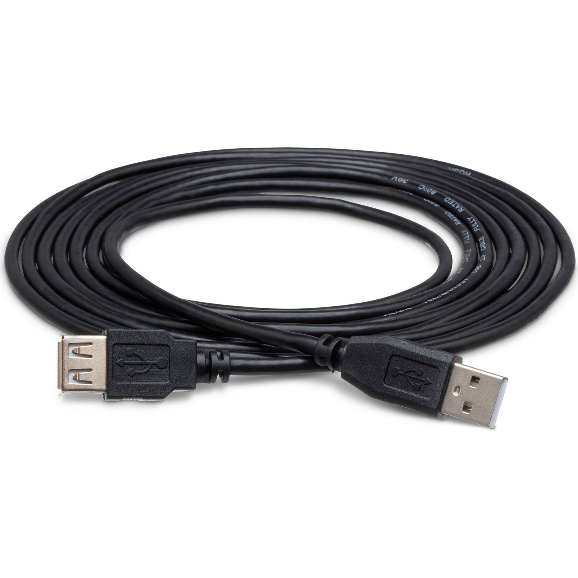 Hosa USB-205AF High Speed Type A to Type A USB Extension Cable (5')