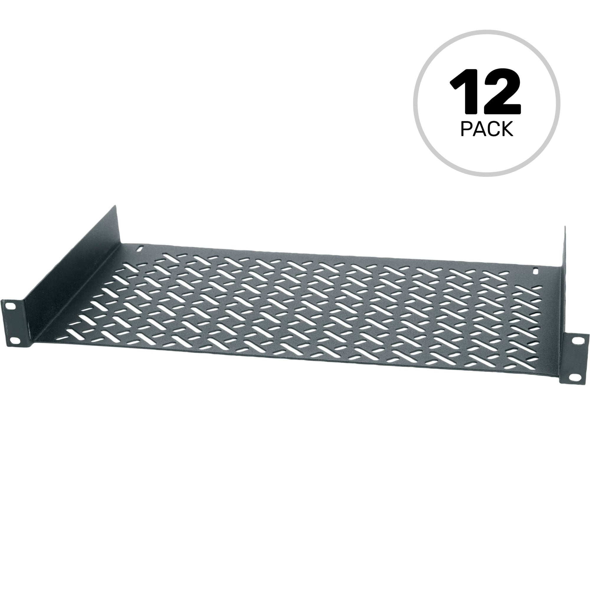 Middle Atlantic UTR1-RP12 Universal Rack Mounting Tray 1U (12 Pack)