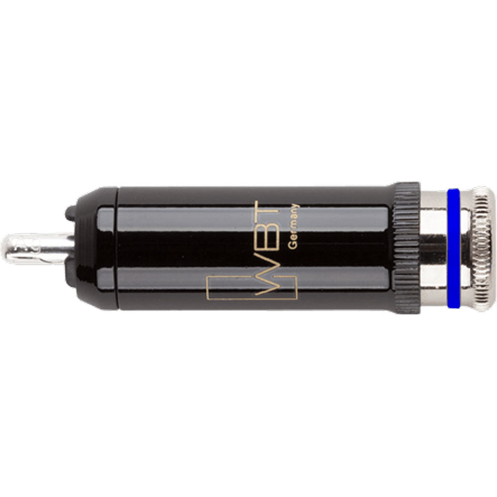 WBT 0102-Ag NextGen Silver Signature Male RCA Connector (Single, Blue)