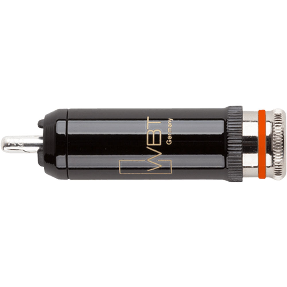 WBT 0102-Ag NextGen Silver Signature Male RCA Connector (Single, Orange)