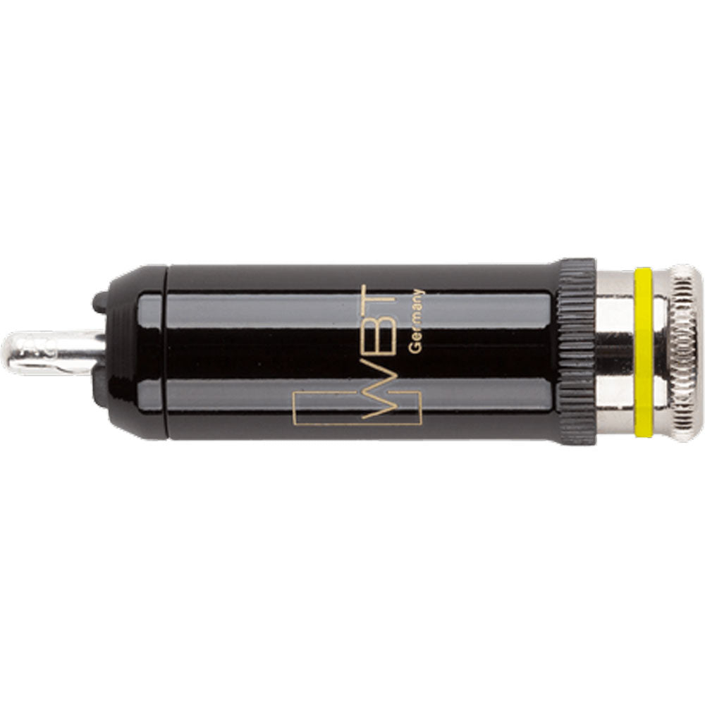 WBT 0102-Ag NextGen Silver Signature Male RCA Connector (Single, Yellow)