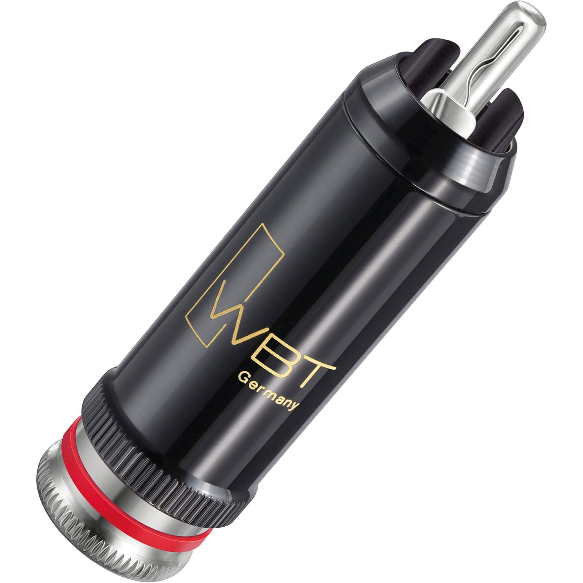 WBT 0102-Ag NextGen Silver Signature Male RCA Connector (Single, Red)