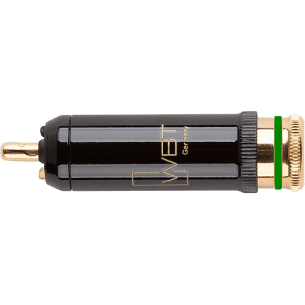 WBT 0102-Cu NextGen Gold Topline Male RCA Connector (Single, Green)