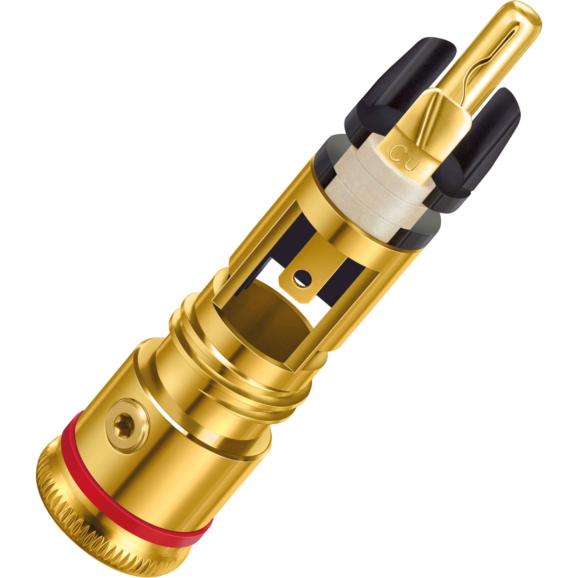 WBT 0102-Cu NextGen Gold Topline Male RCA Connector (Single, Green)