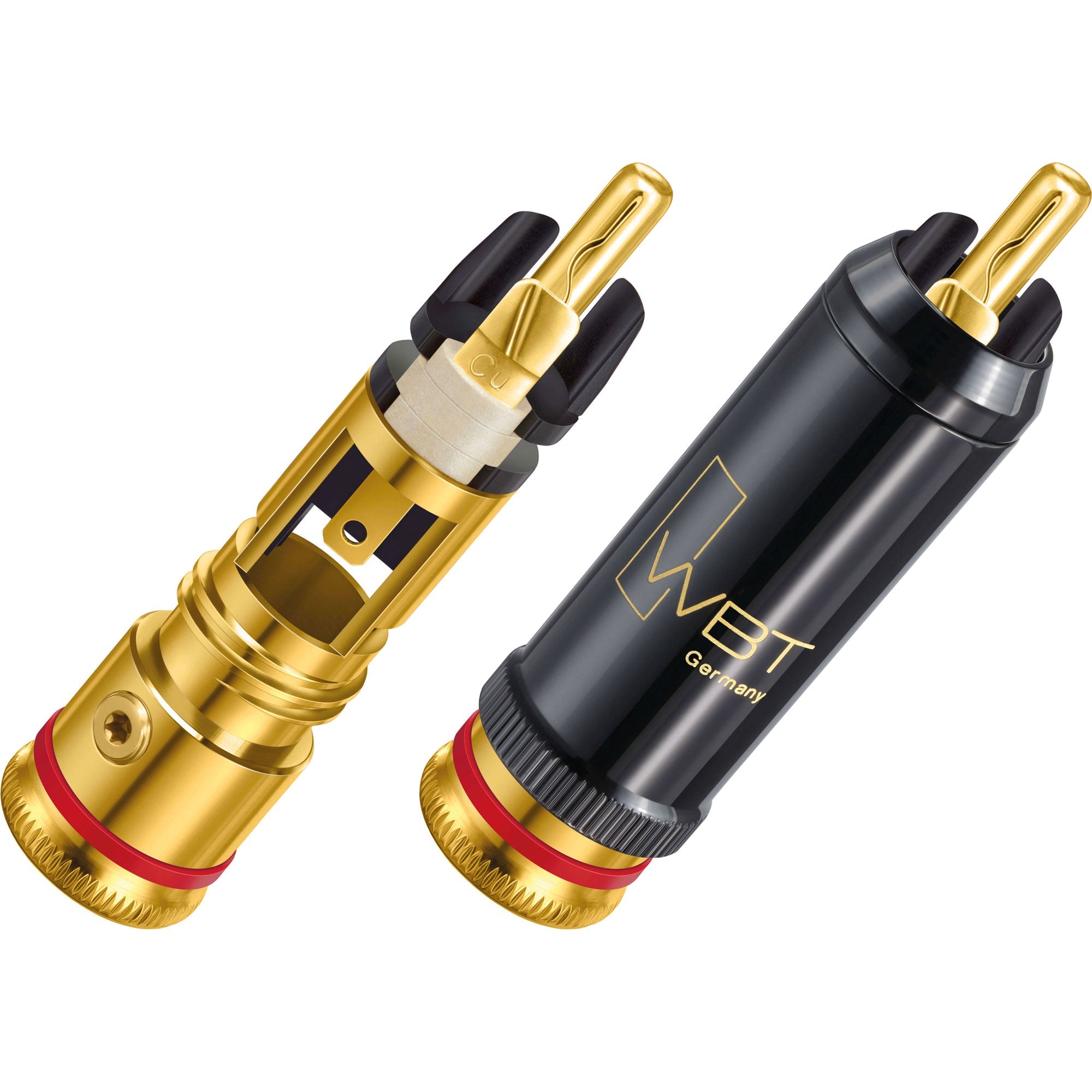 WBT 0102-Cu NextGen Gold Topline Male RCA Connector (Single, Blue)