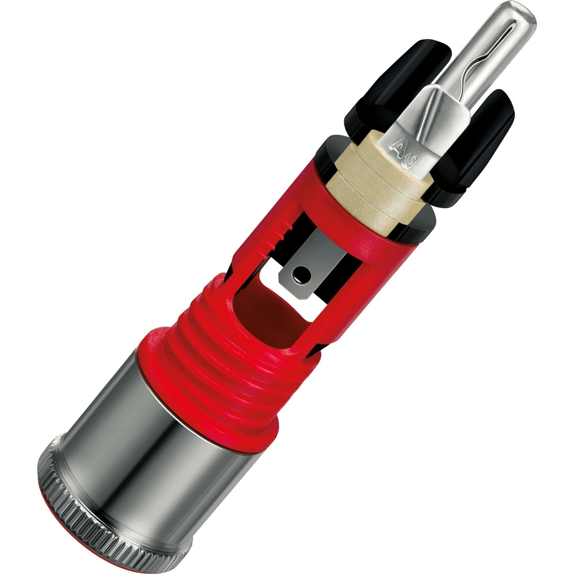 WBT 0110-Ag NextGen Silver Signature Male RCA Connector (Single, Red)