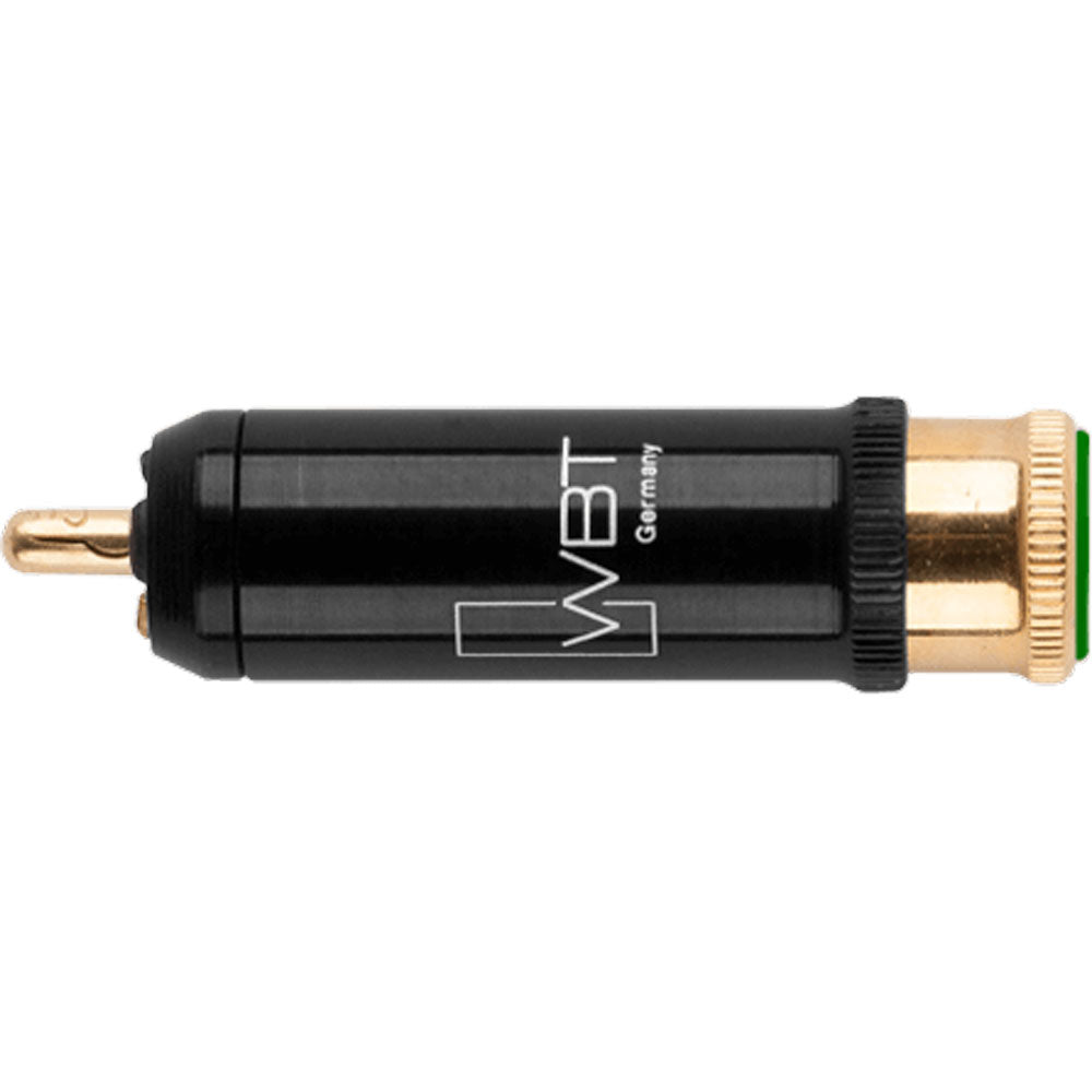 WBT 0110-Cu NextGen Gold Topline Male RCA Connector (Single, Green)