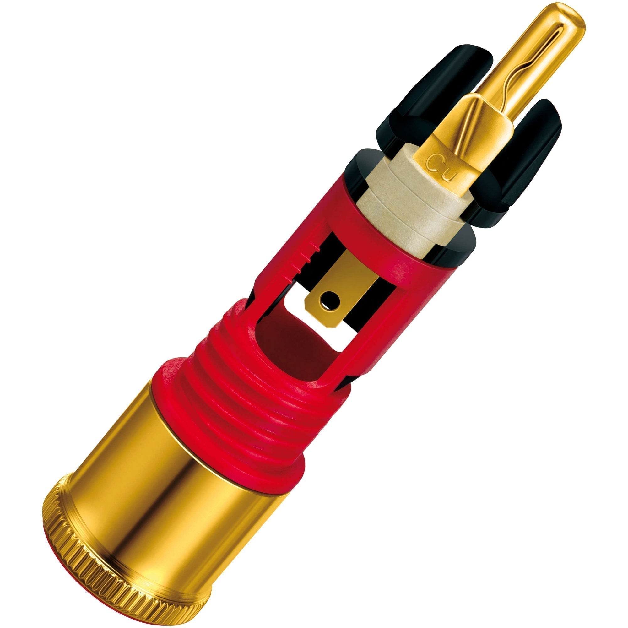 WBT 0110-Cu NextGen Gold Topline Male RCA Connector (Single, Red)