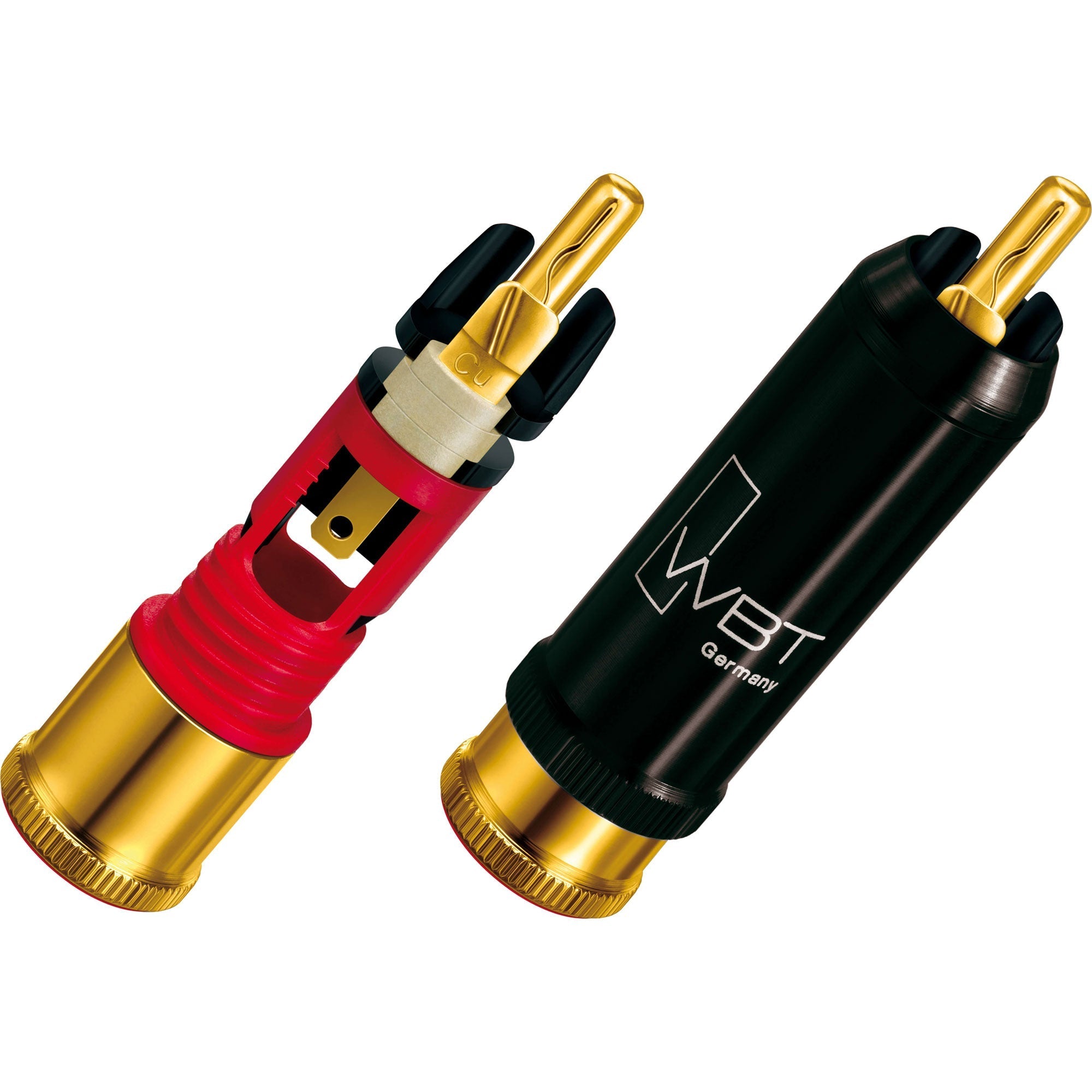 WBT 0110-Cu NextGen Gold Topline Male RCA Connector (Single, Green)