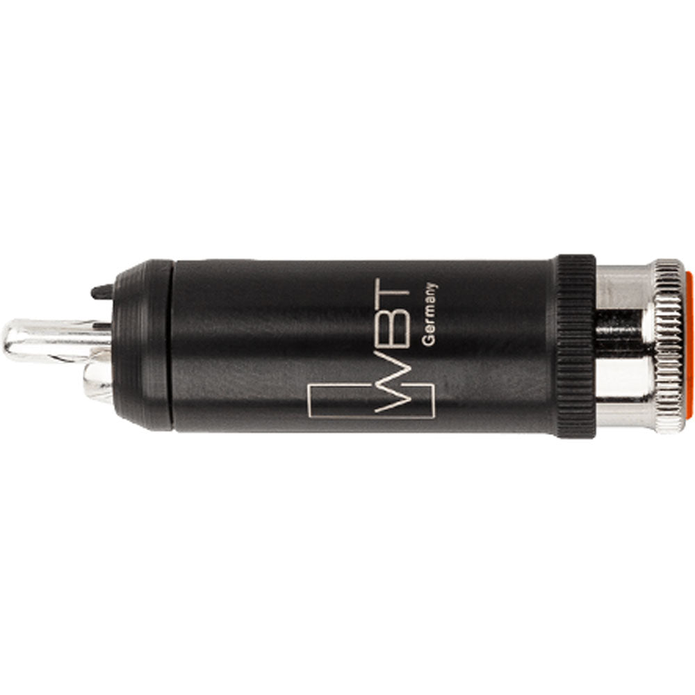 WBT 0114-Ag NextGen Silver Signature Male RCA Connector (Single, Orange)