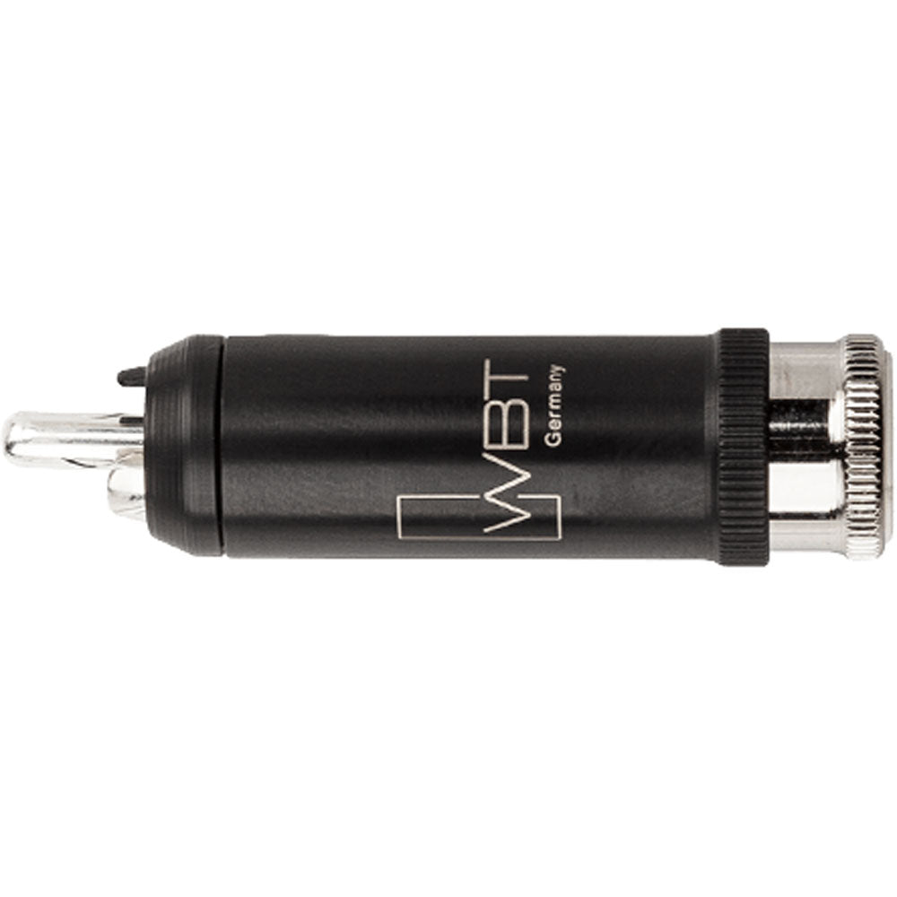 WBT 0114-Ag NextGen Silver Signature Male RCA Connector (Single, White)