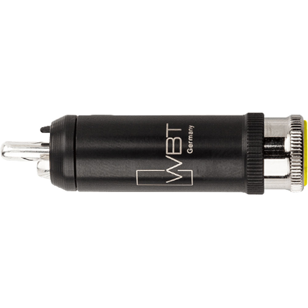 WBT 0114-Ag NextGen Silver Signature Male RCA Connector (Single, Yellow)