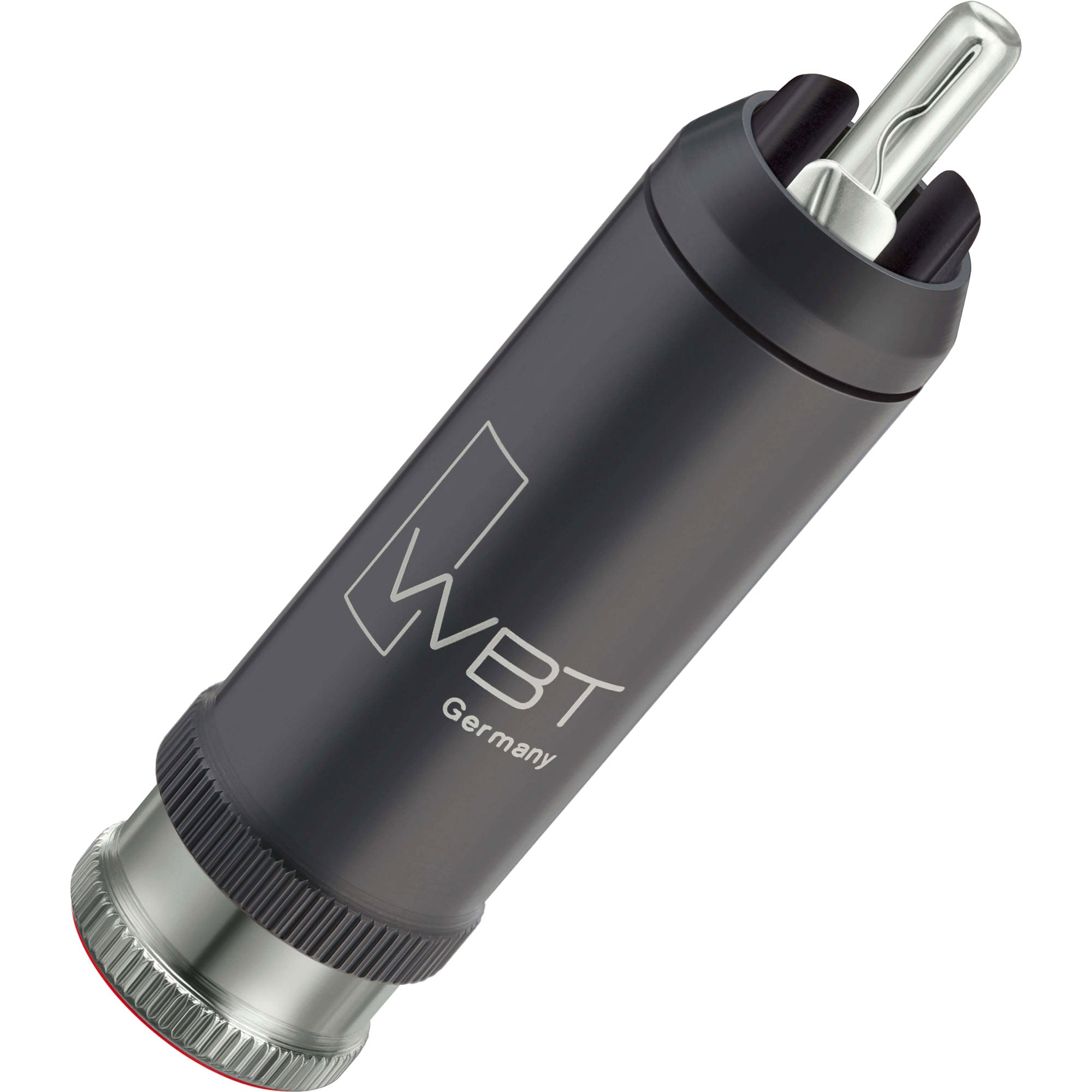 WBT 0114-Ag NextGen Silver Signature Male RCA Connector (Single, Orange)