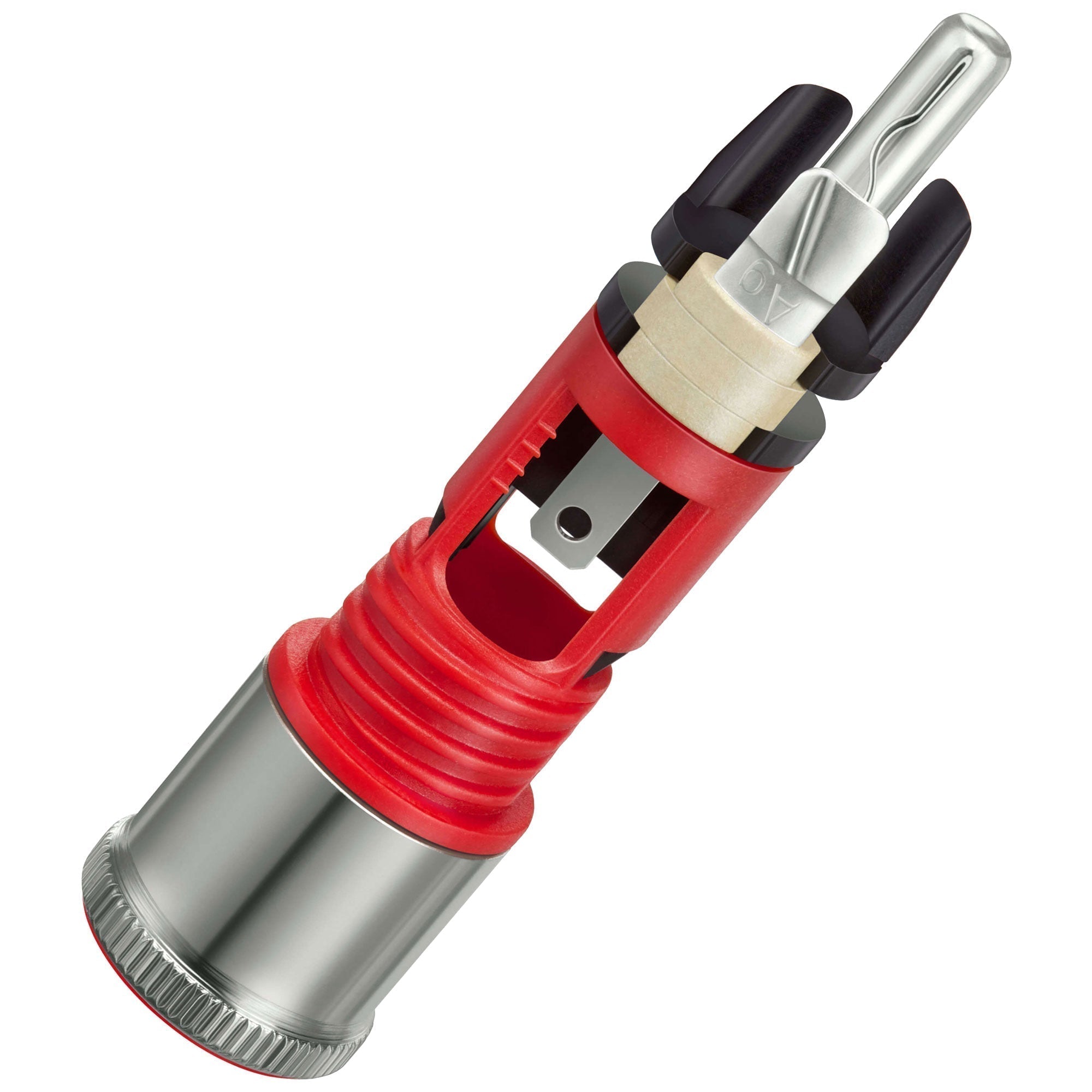 WBT 0114-Ag NextGen Silver Signature Male RCA Connector (Single, Orange)