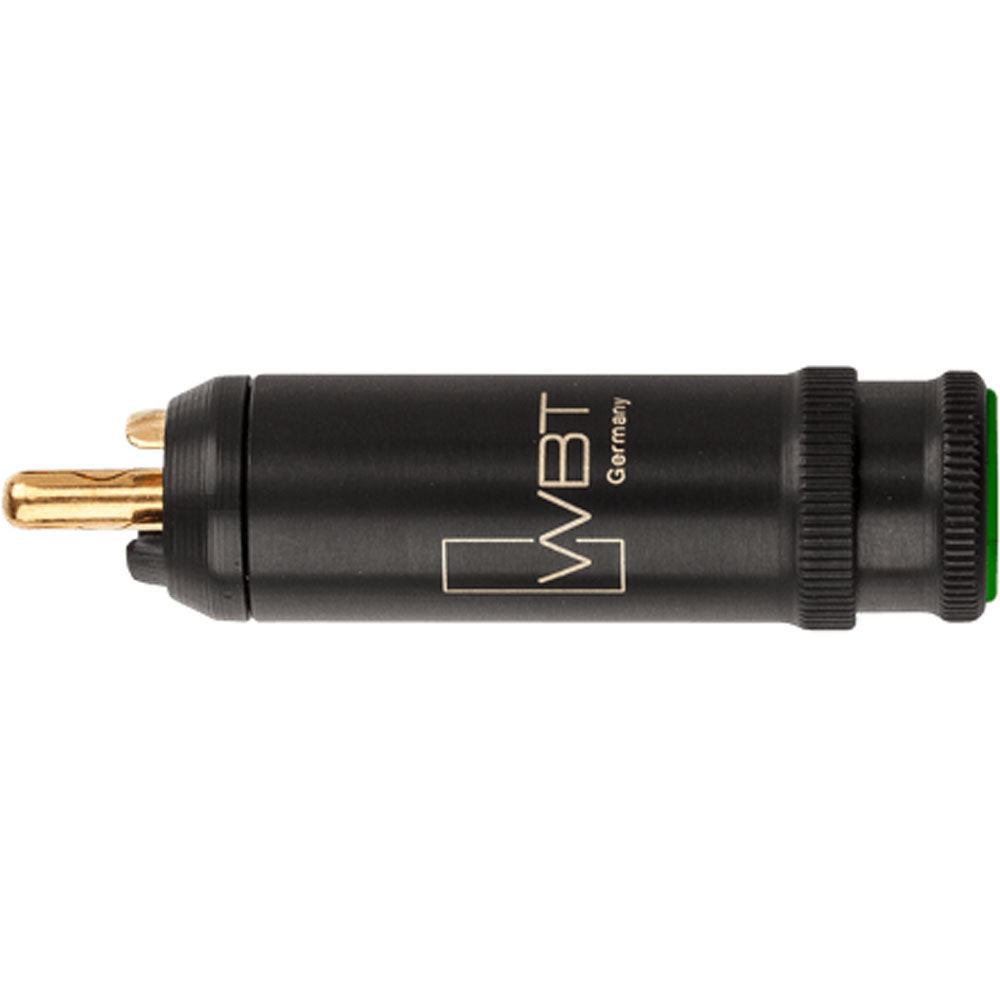 WBT 0114-Cu NextGen Gold Topline Male RCA Connector (Single, Green)