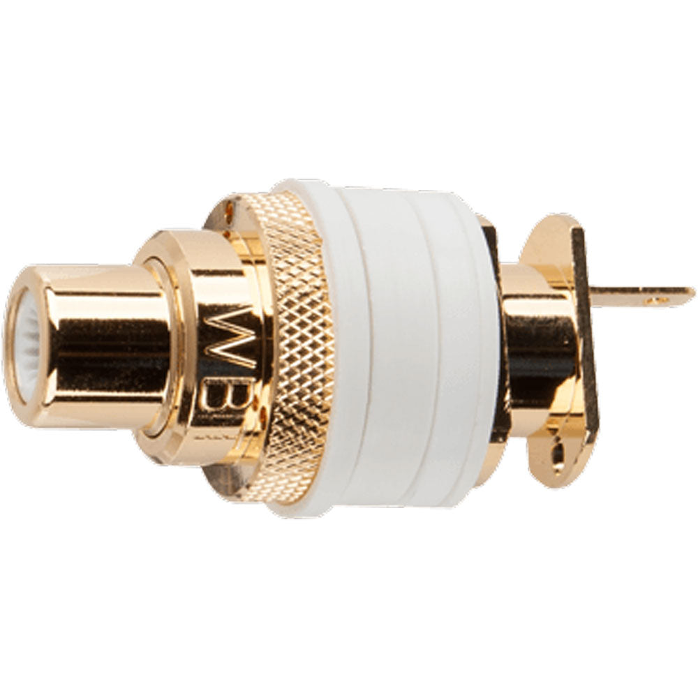 WBT 0201 Topline Gold Plated RCA Female Socket Jack (Single, White)