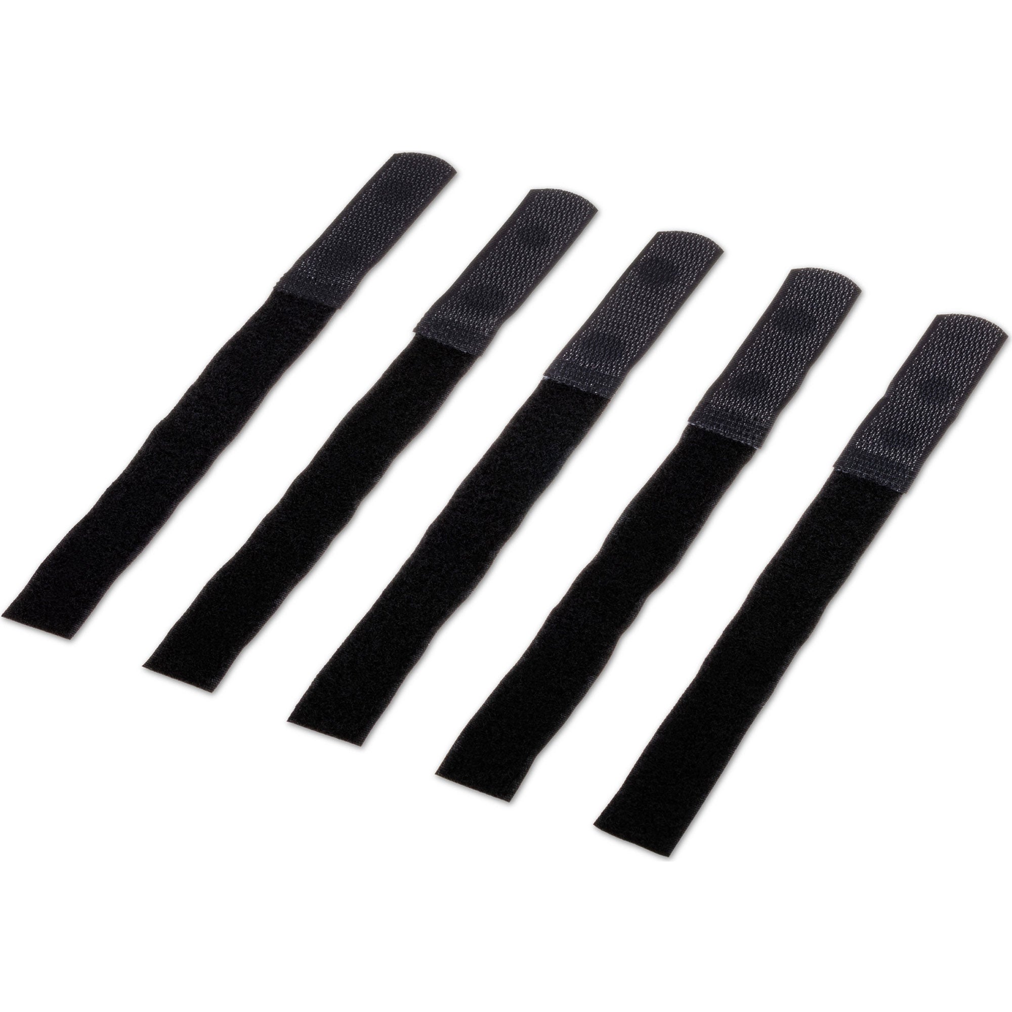 Hosa WTI-148 Black 8" Hook & Loop Cable Wrap Organizers (5 Pack)